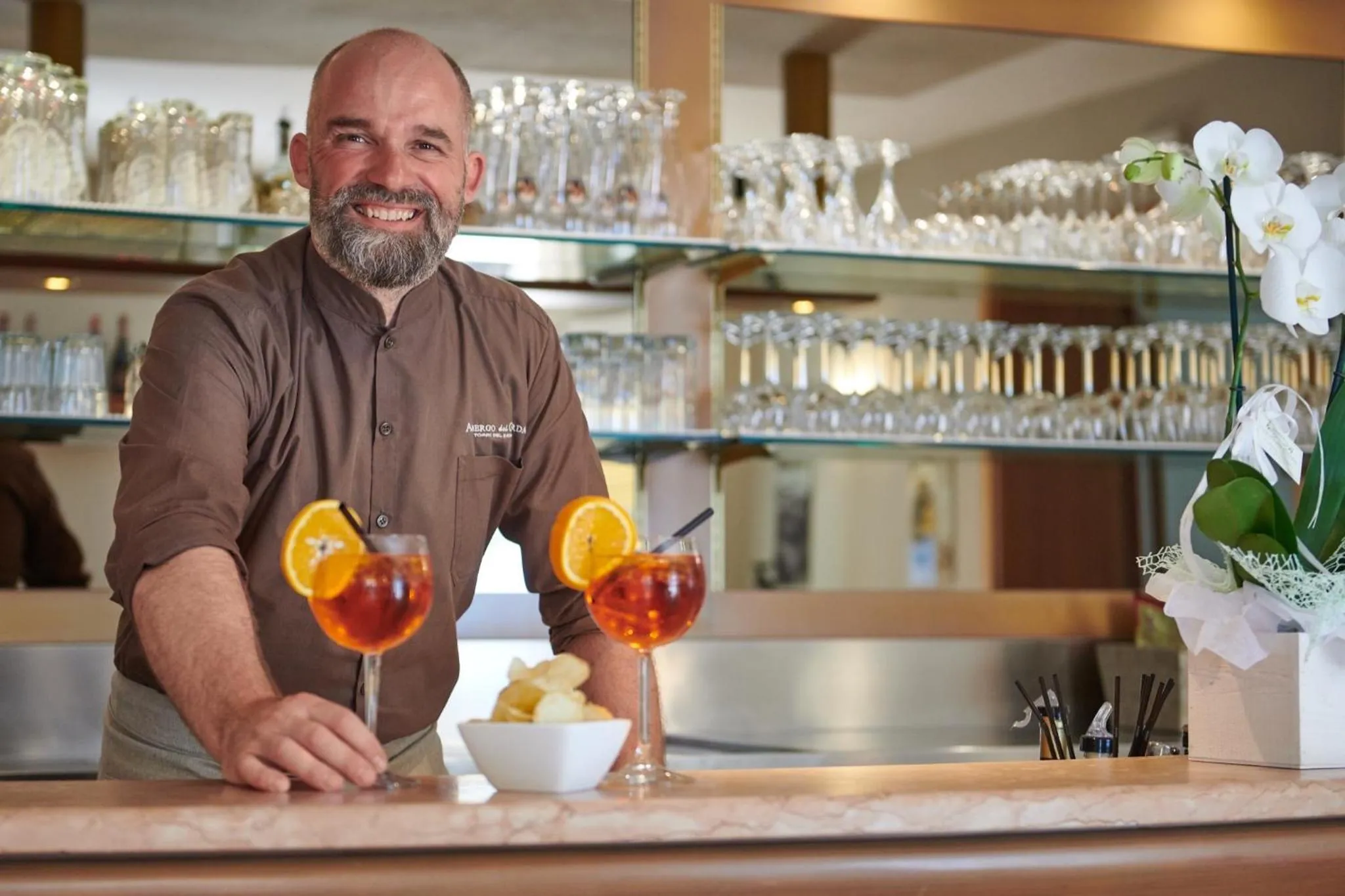 Lounge or bar in Albergo Del Garda