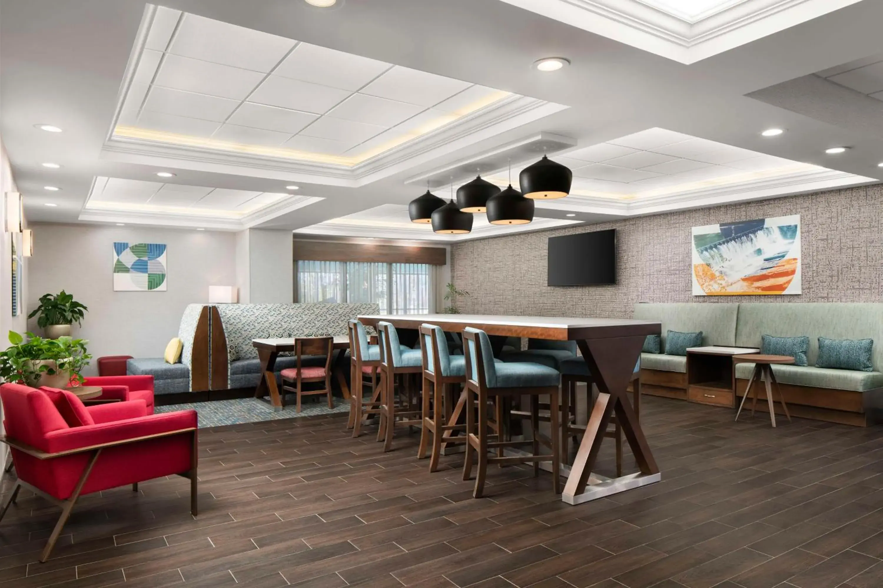 Lobby or reception in Hampton Inn Chicopee - Springfield Lobby or reception in Hampton Inn Chicopee - Springfield