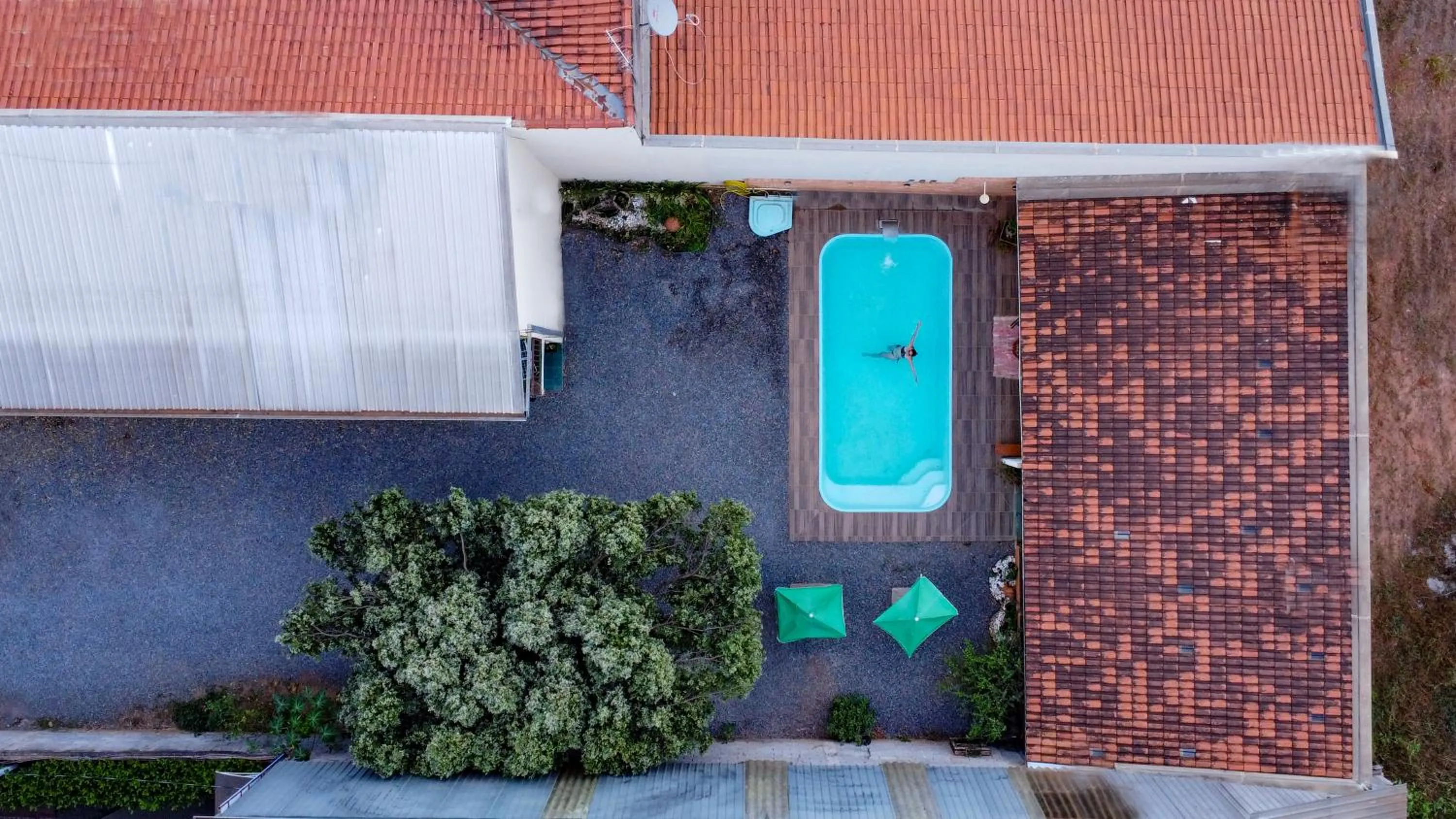 Bird's eye view in Pousada Segredo