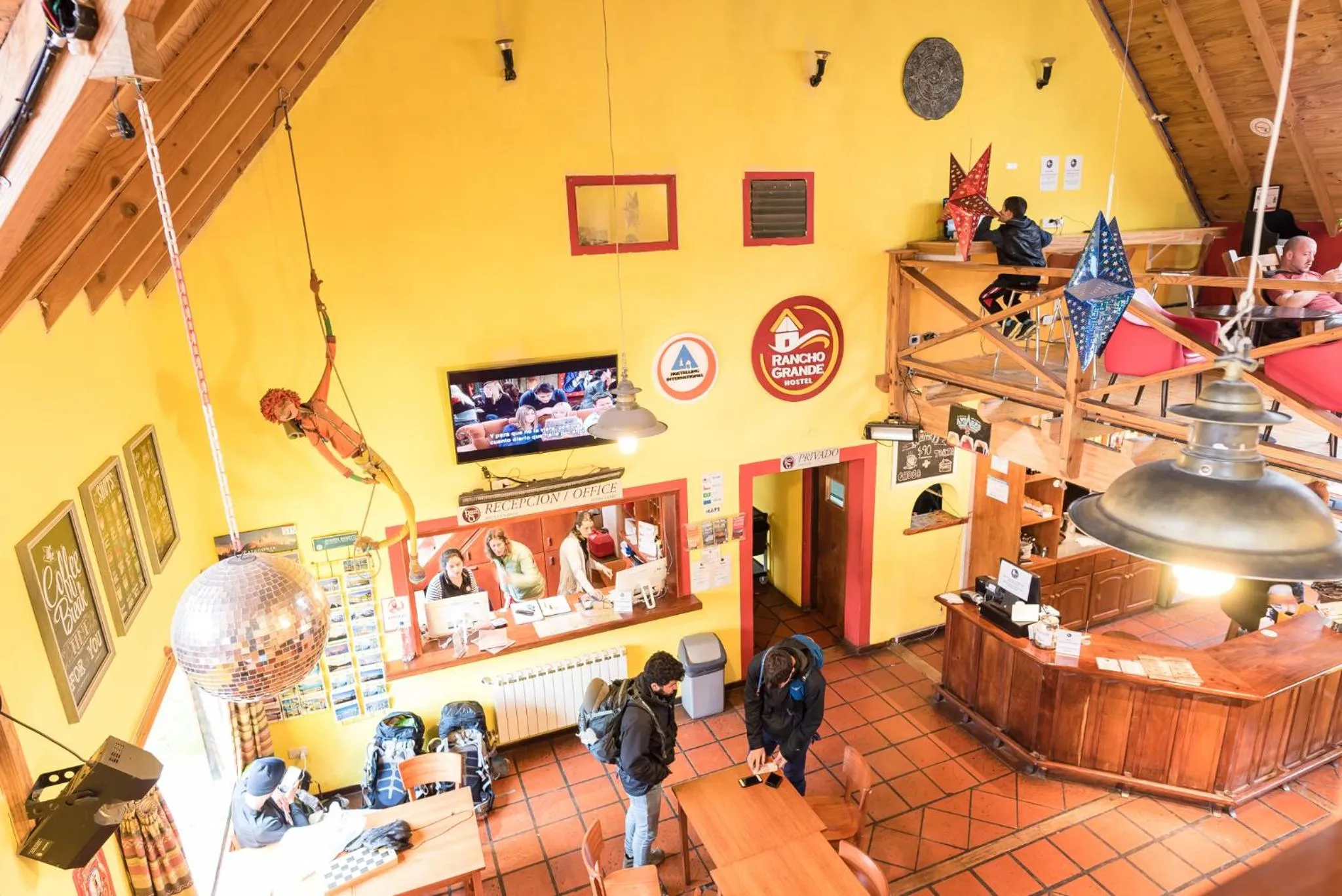 Lobby or reception in Rancho Grande Hostel