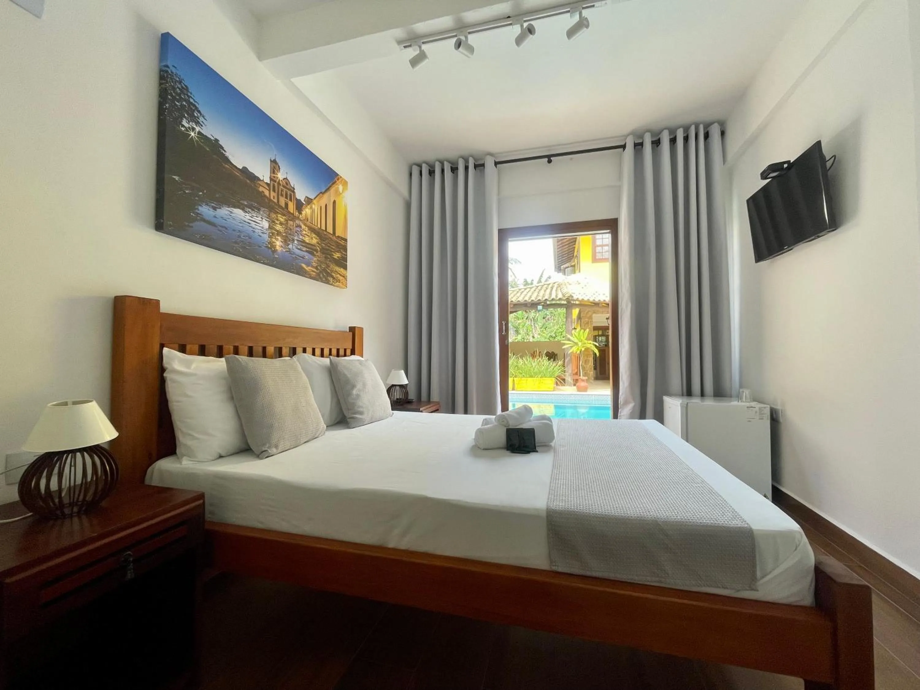 TV and multimedia, Bed in Pousada Cicerone - Portal das Artes - Com Gerador de Energia