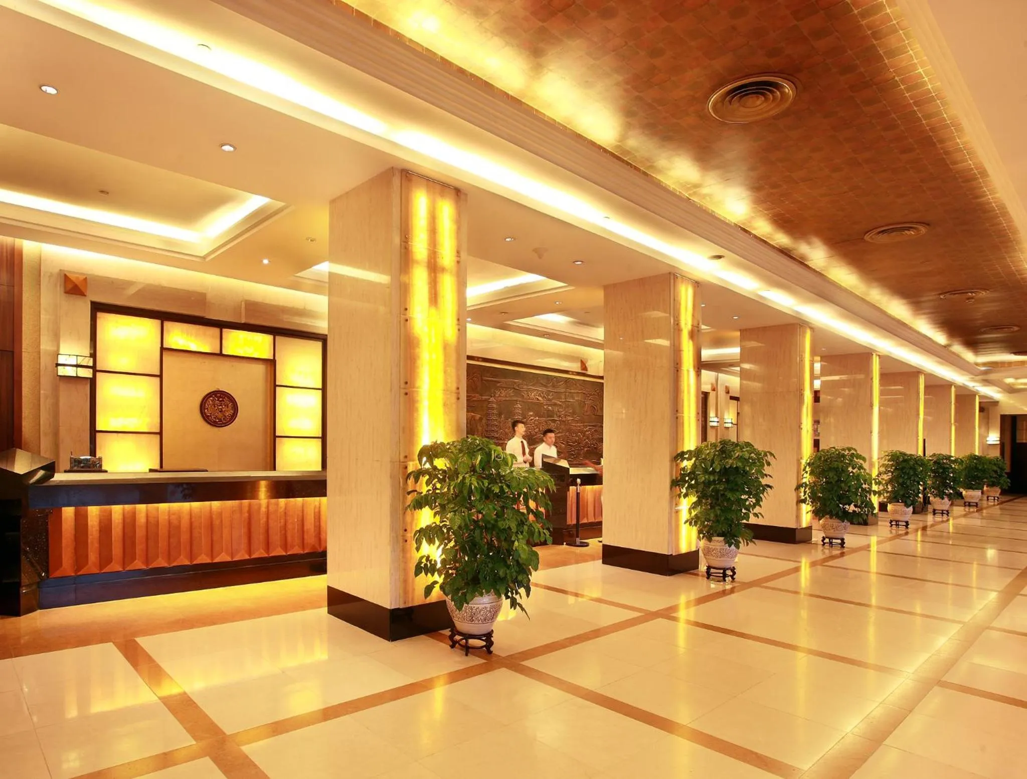 Lobby or reception in Lijiang Waterfall Hotel Guilin