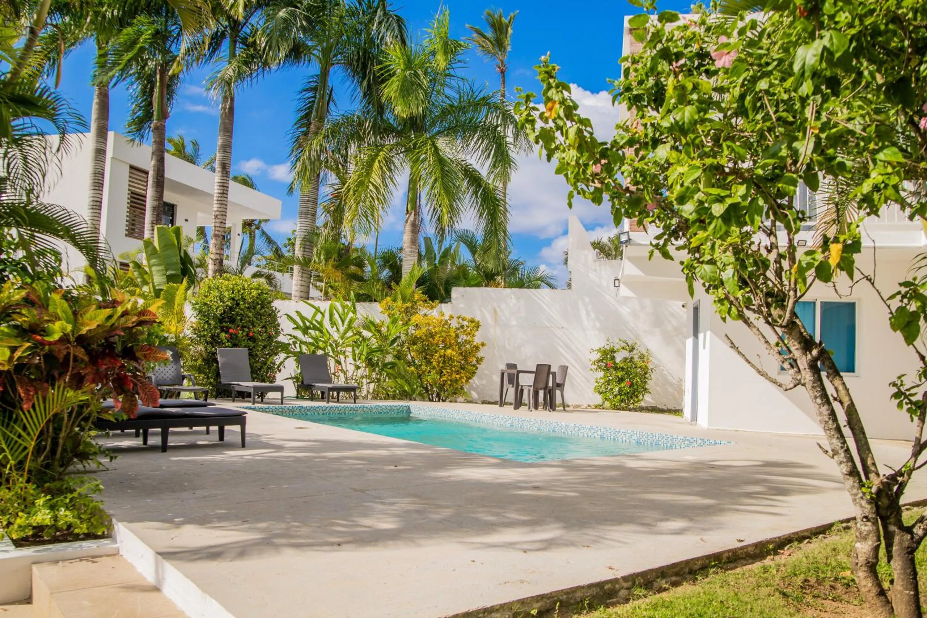 Garden view in Hotel Casa Pierretta