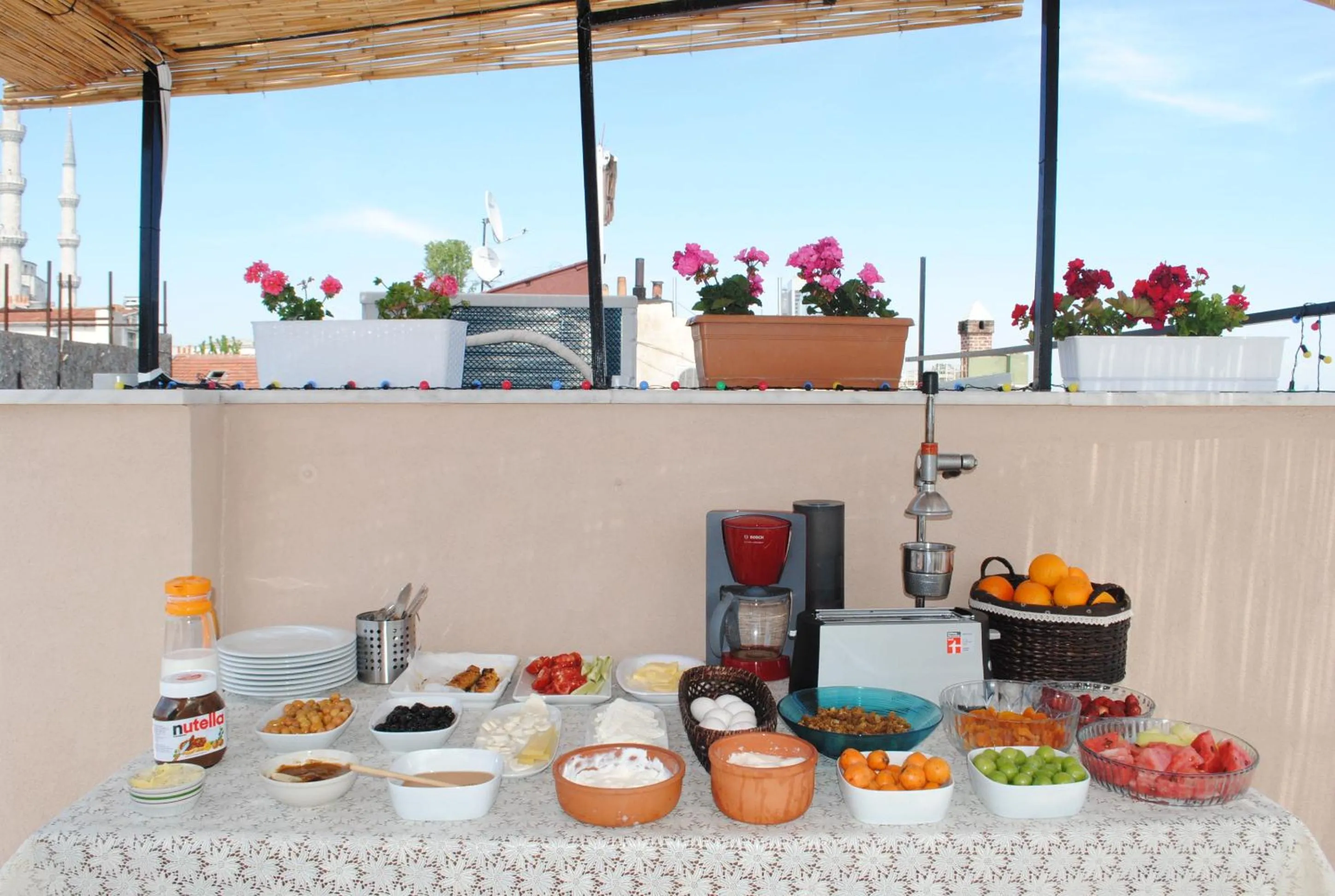 Balcony/Terrace in Hotel Buhara Family Inn