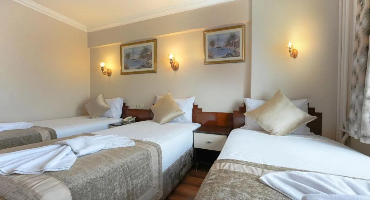 Bed in Hotel Akyildiz