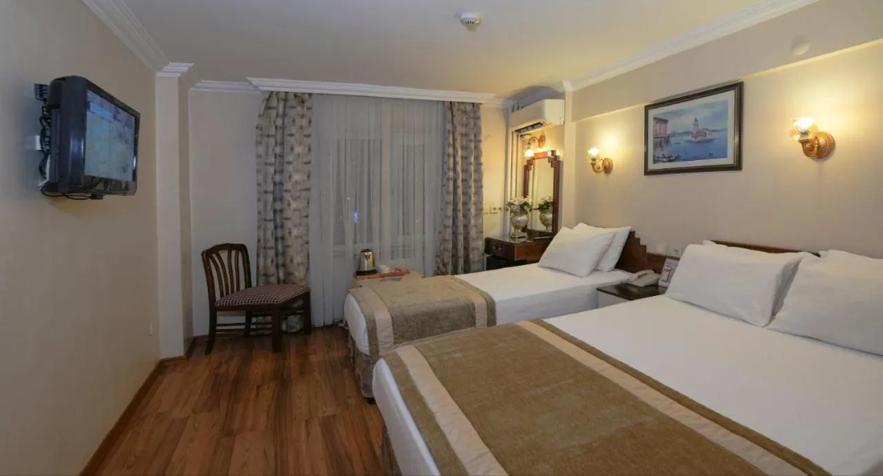 Bed in Hotel Akyildiz