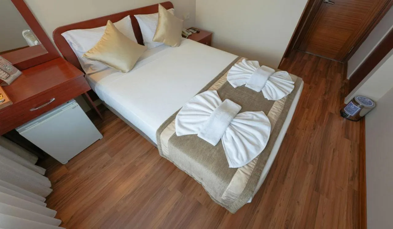 Bed in Hotel Akyildiz