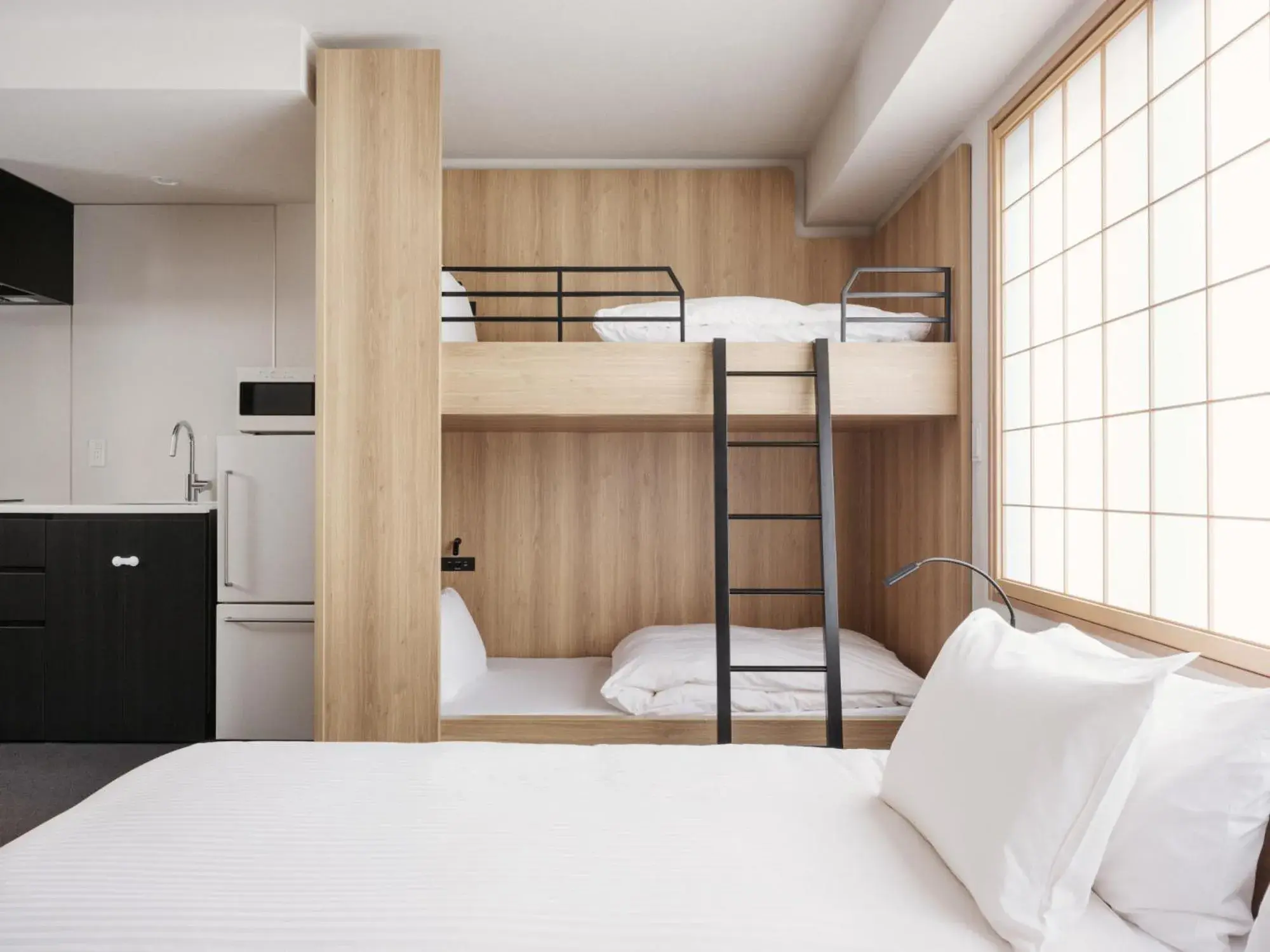 Bed in MIMARU Tokyo Nihombashi Suitengumae Bed in MIMARU Tokyo Nihombashi Suitengumae