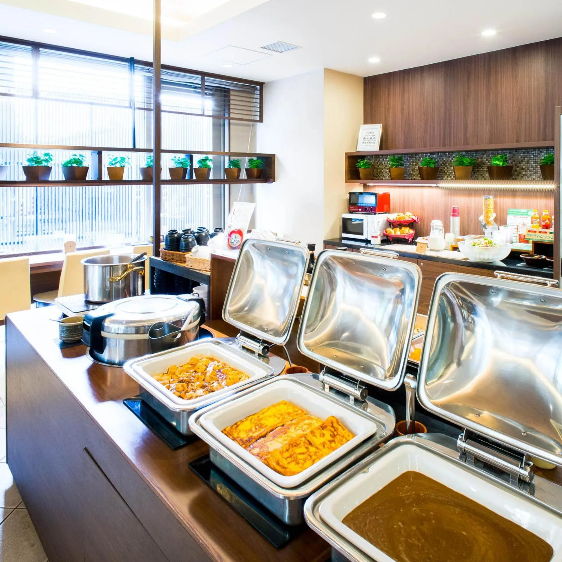 Buffet breakfast in Super Hotel Izumo Ekimae