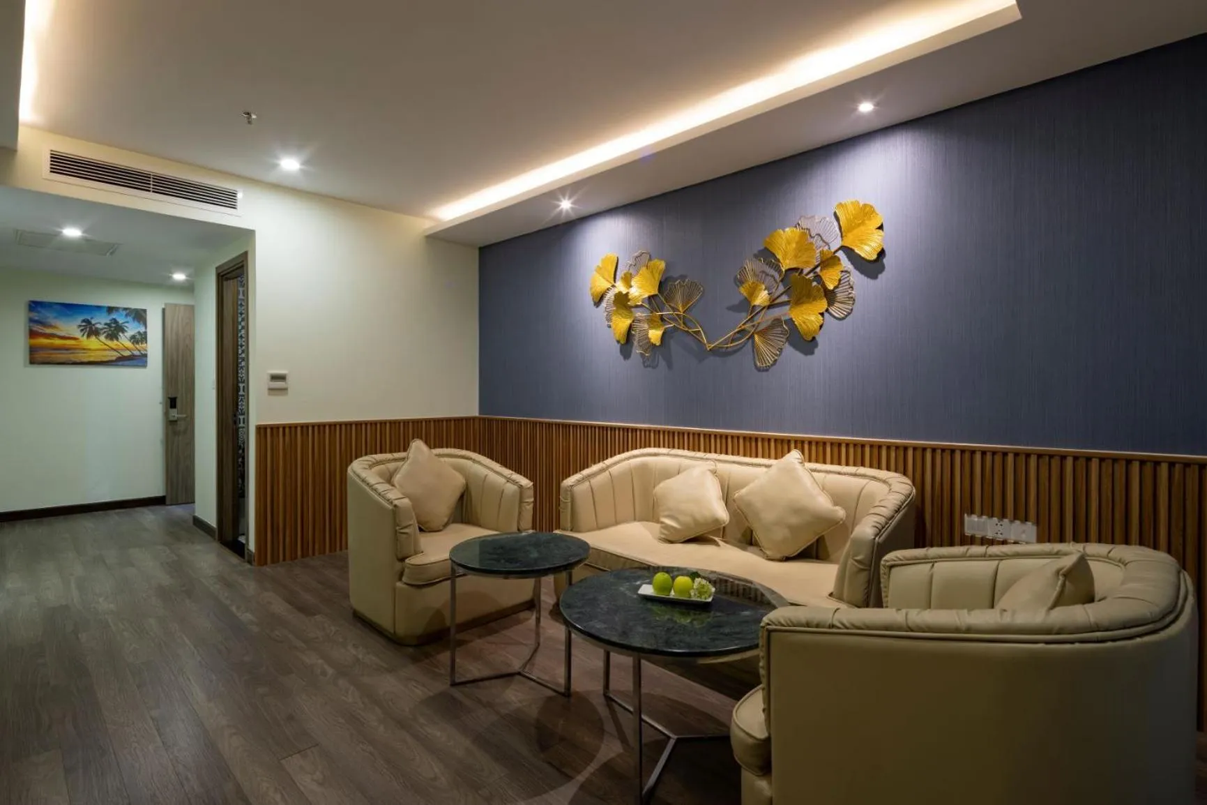 Seating area in Xavia Hotel