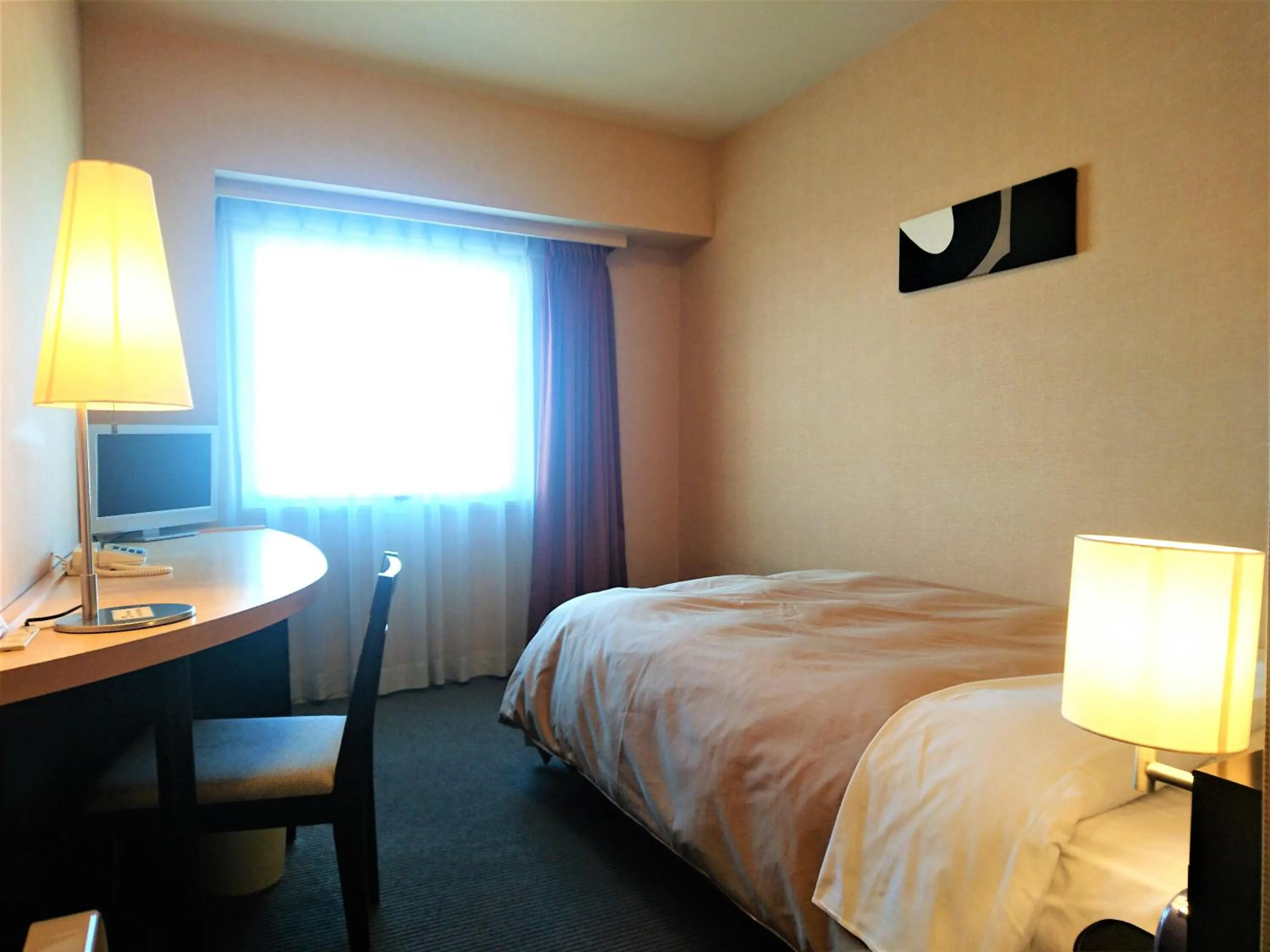 Bed in Hotel Crown Hills Kushiro