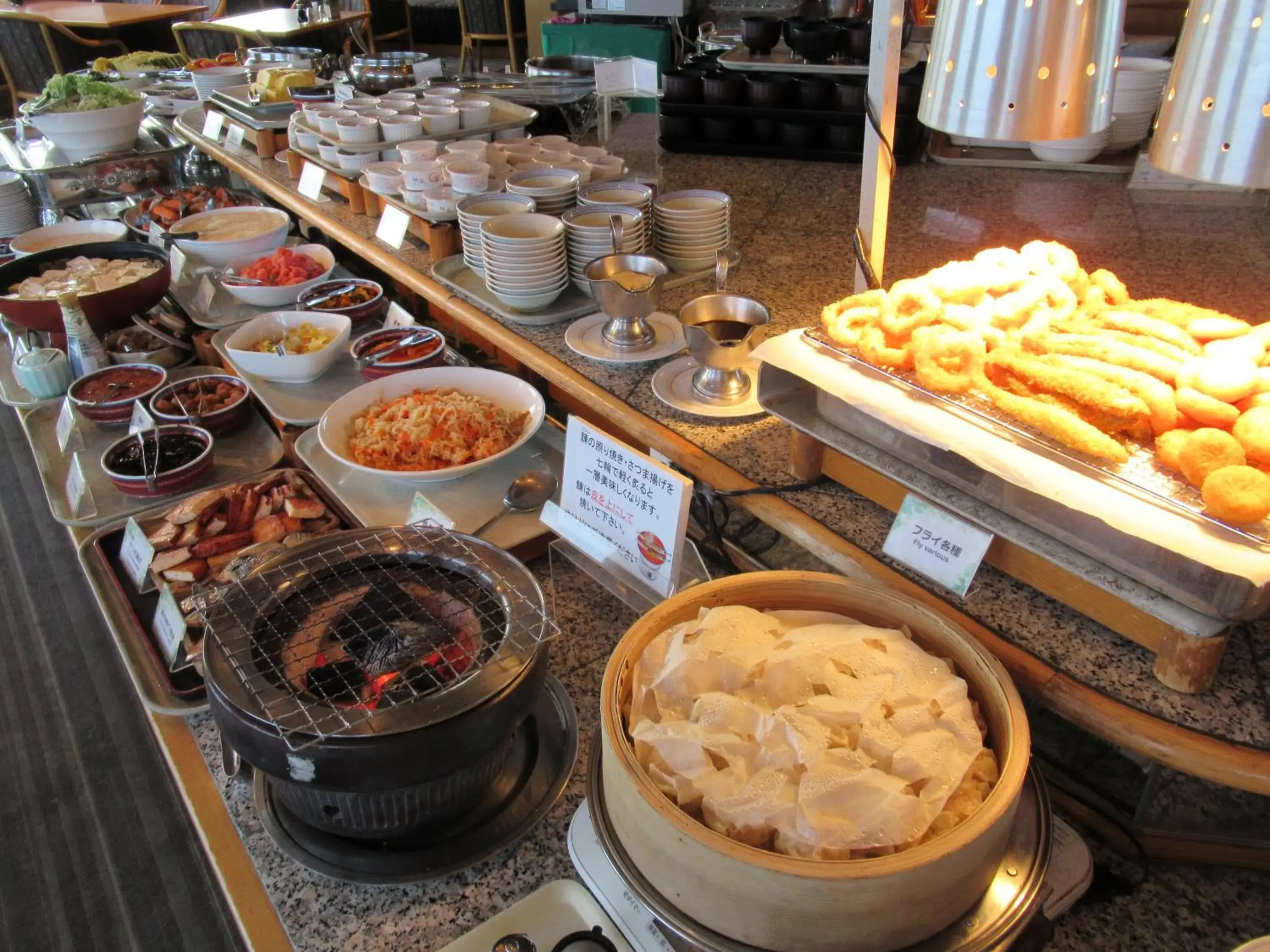 Buffet breakfast in Hotel Crown Hills Kushiro Buffet breakfast in Hotel Crown Hills Kushiro
