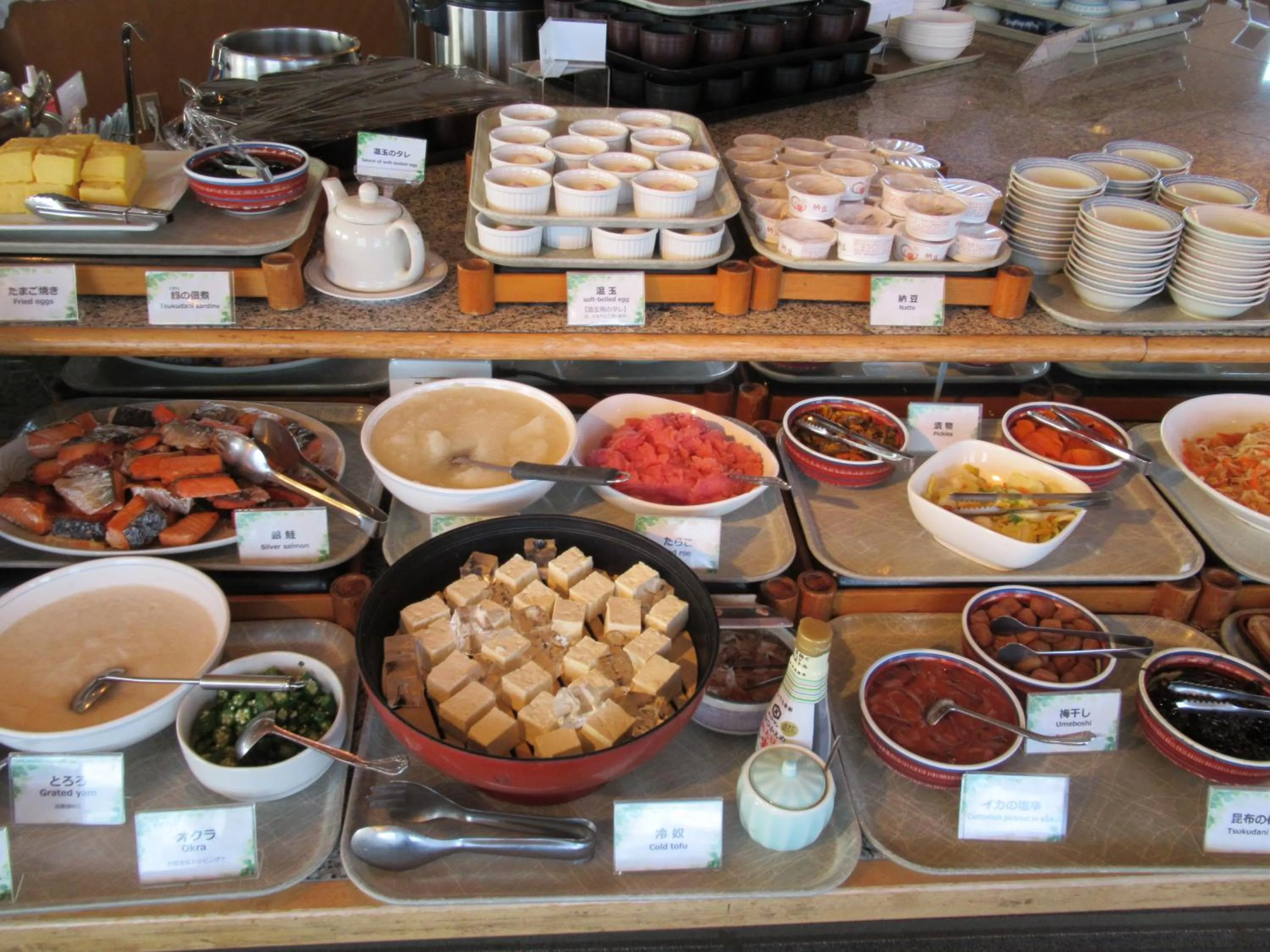 Buffet breakfast in Hotel Crown Hills Kushiro