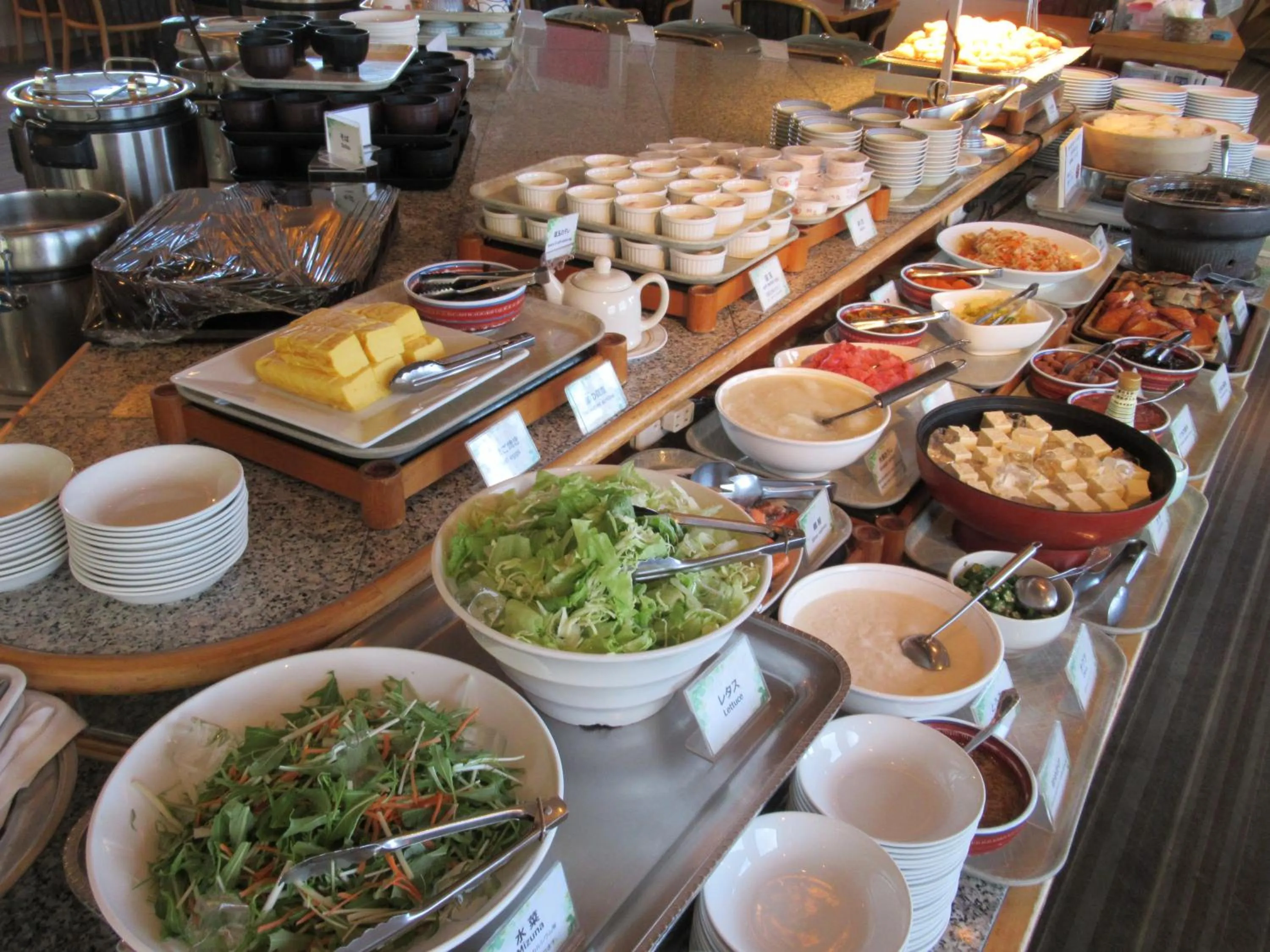Buffet breakfast in Hotel Crown Hills Kushiro