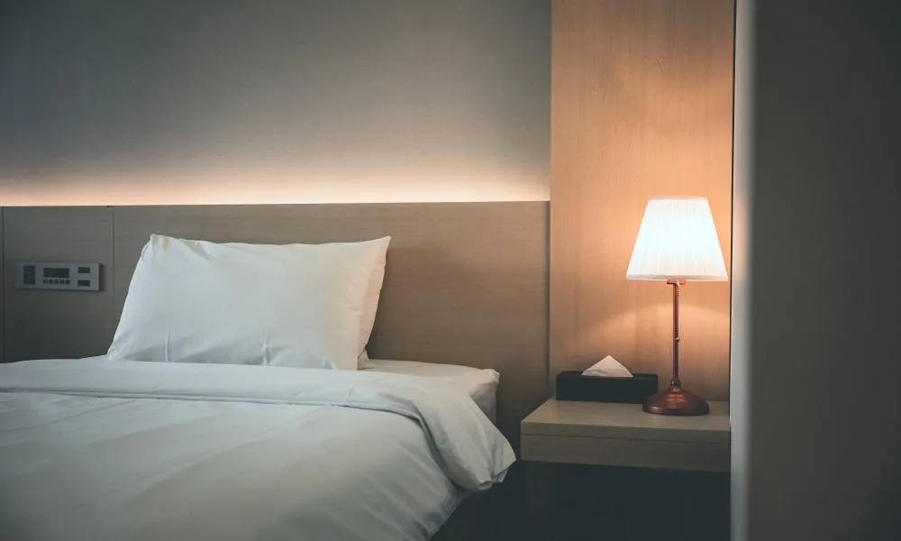 Bed in Wonju City Hotel HYEOKSIN