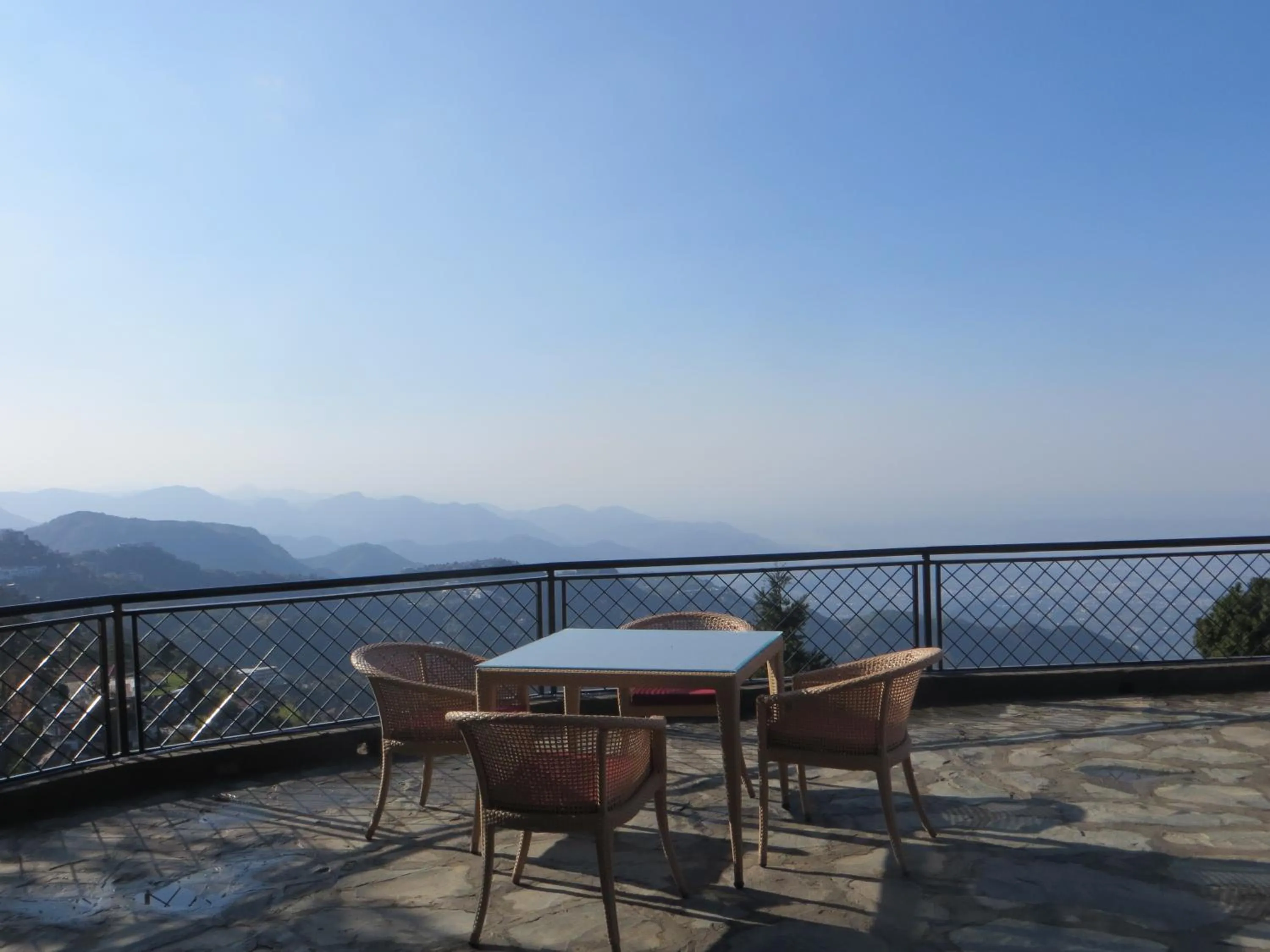 Patio in WelcomHeritage Kasmanda Palace