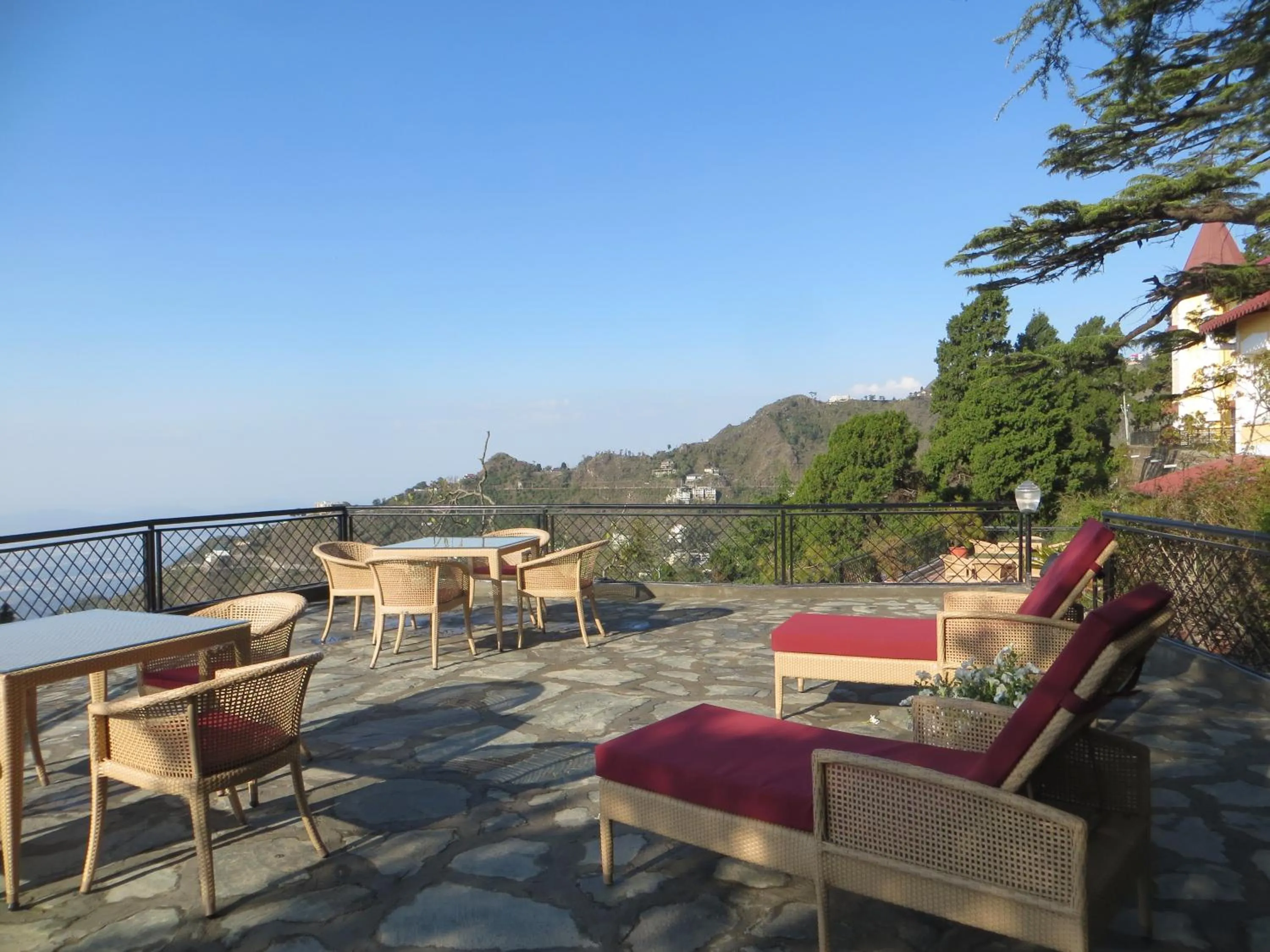 Patio in WelcomHeritage Kasmanda Palace