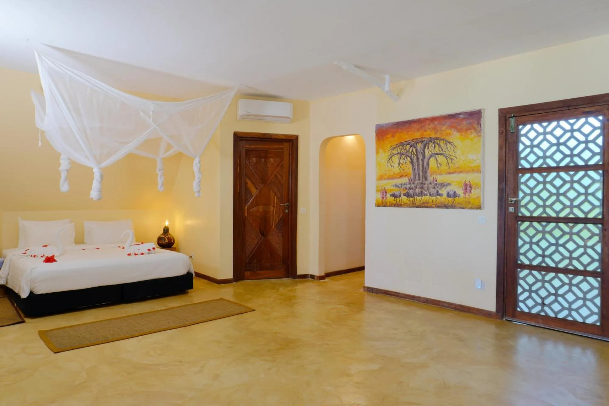 Bed in Zanziblue Boutique Villas