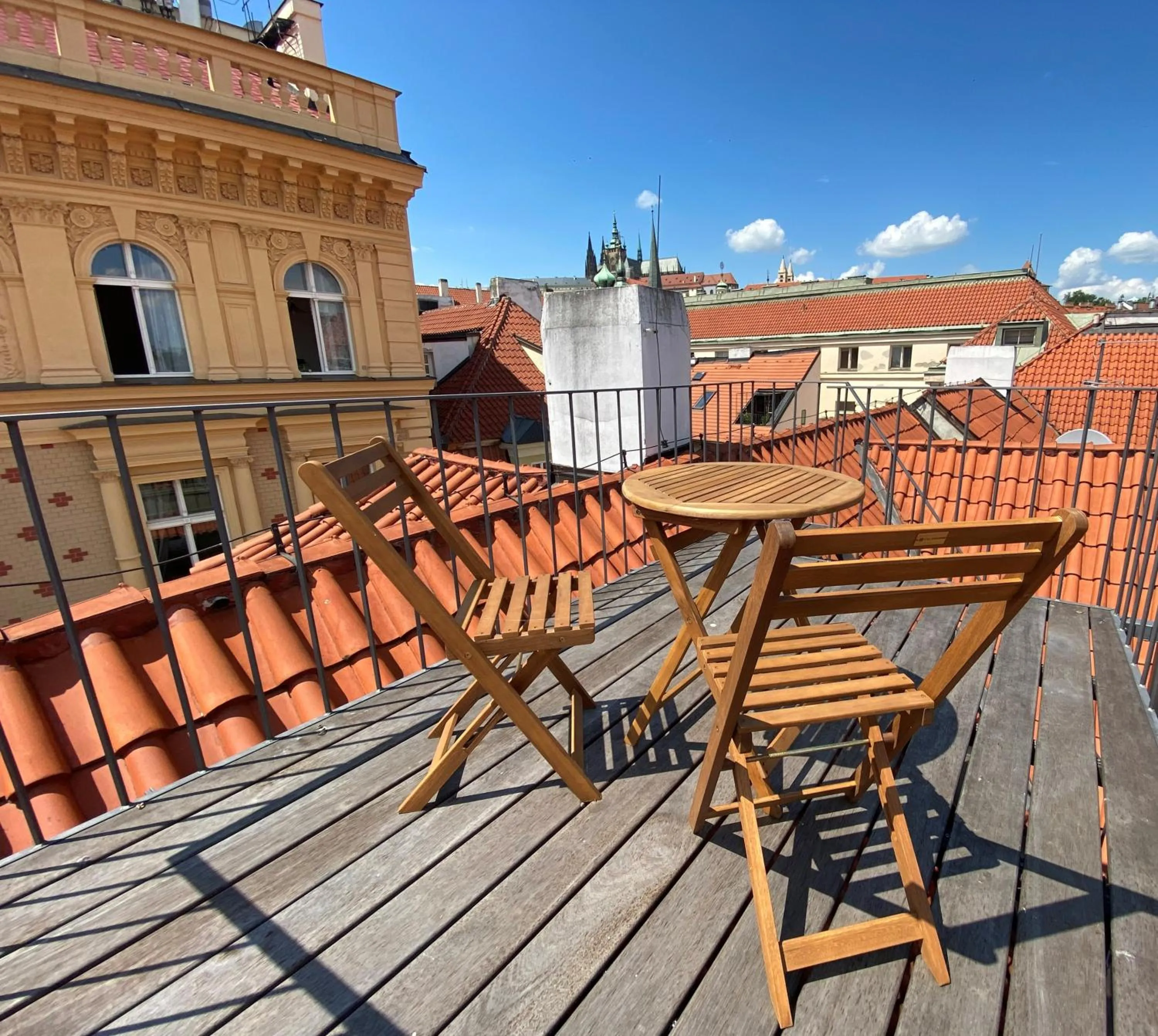 Balcony/Terrace in Charles Bridge Rooms & Suites by SIVEK HOTELS