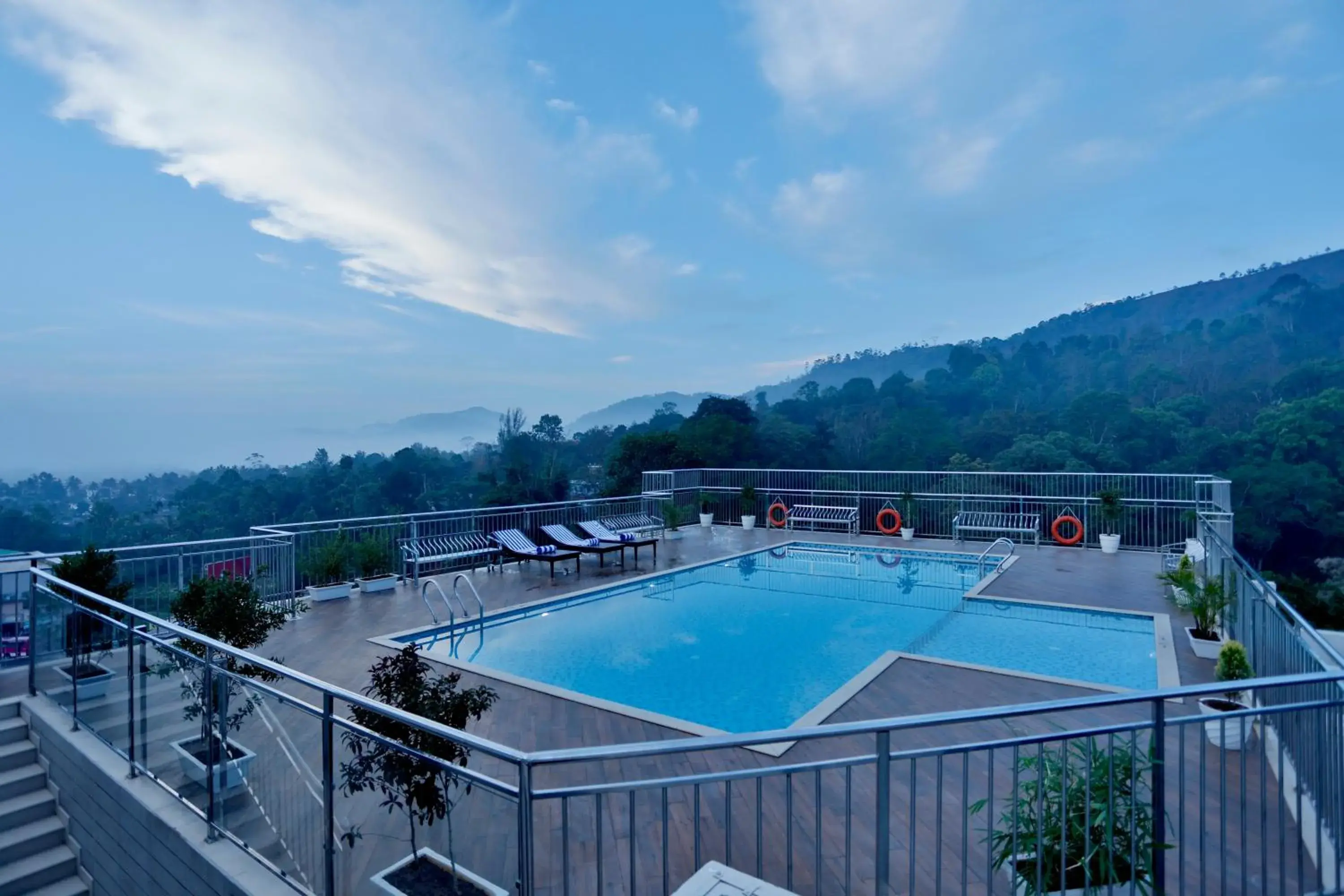 Swimming pool in Sterling Thekkady Swimming pool in Sterling Thekkady