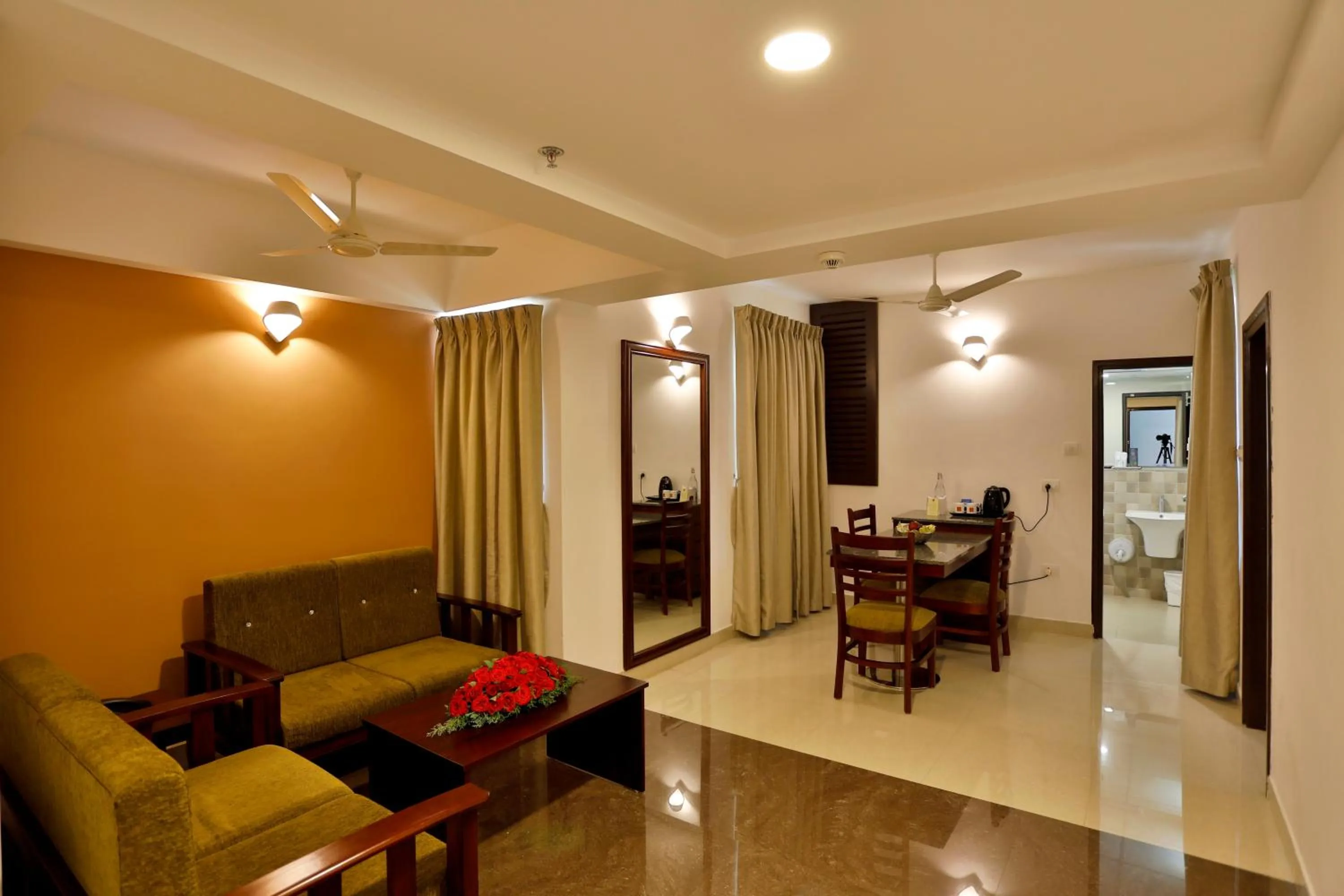 Living room in Sterling Thekkady