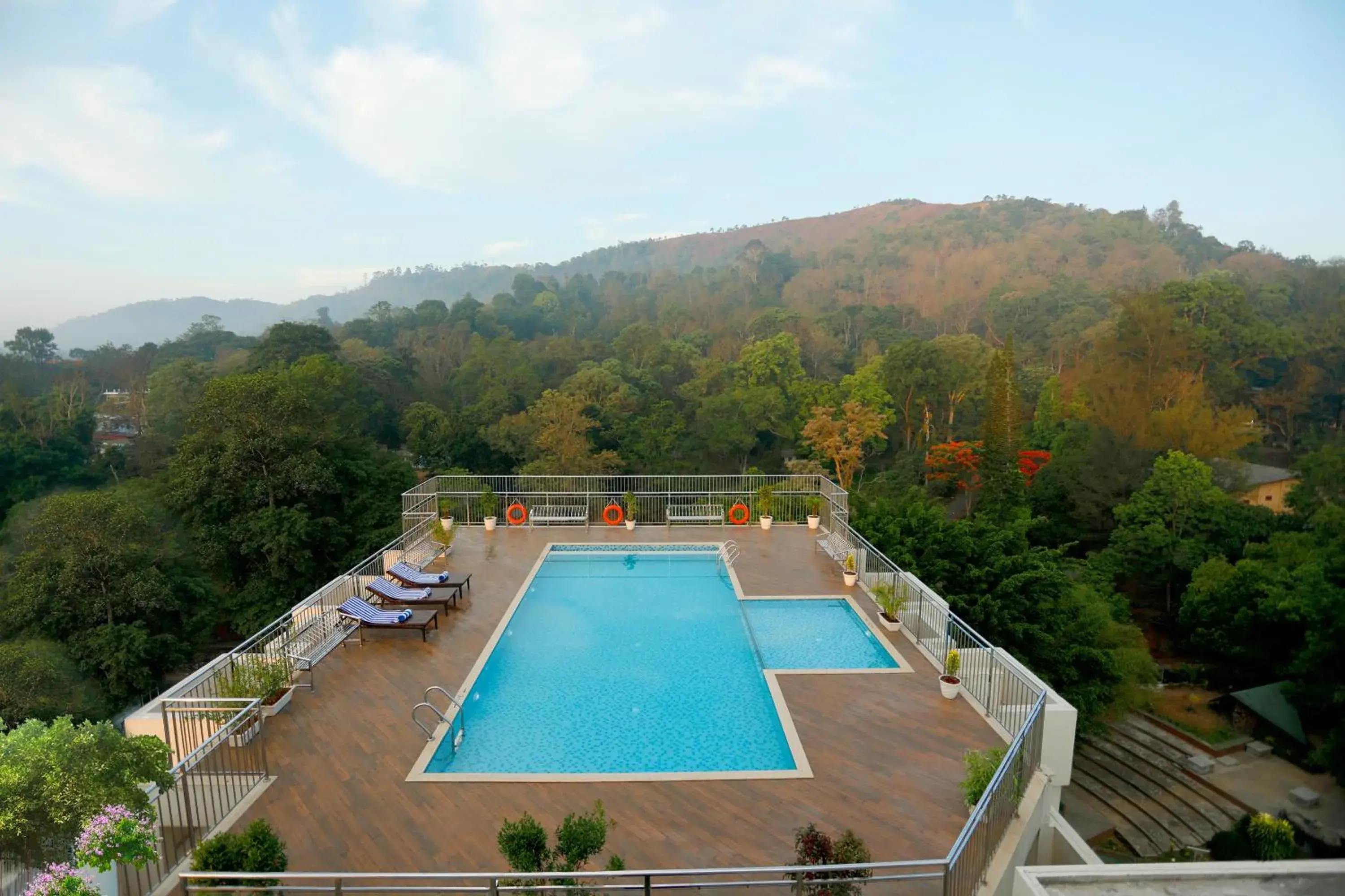 Swimming pool in Sterling Thekkady Swimming pool in Sterling Thekkady