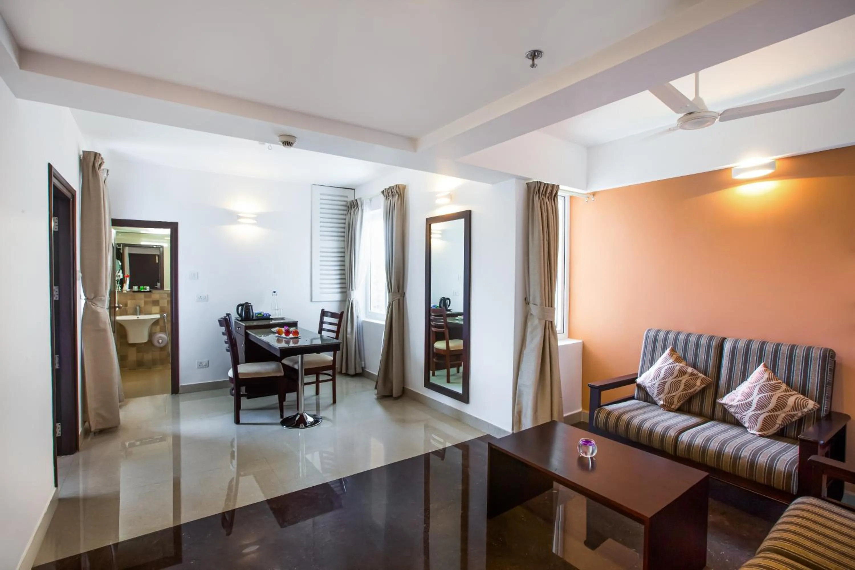 Living room in Sterling Thekkady