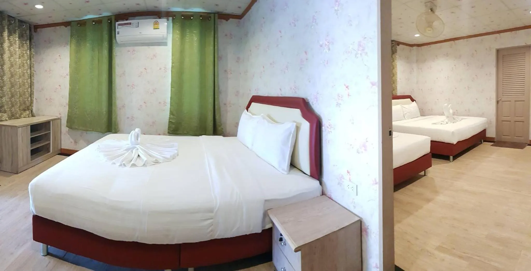 Bed in Golden Dragon Kanchanaburi