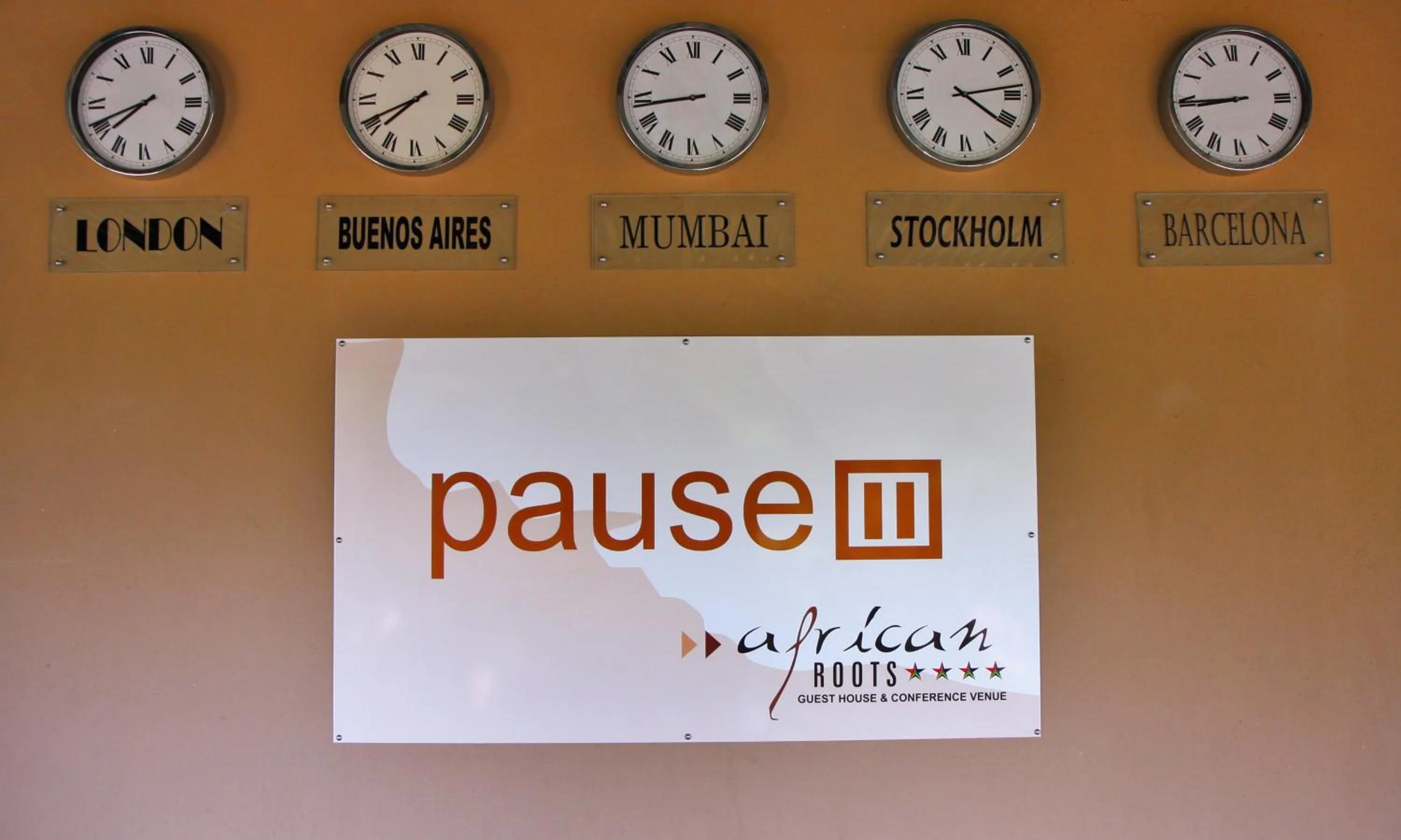 Decorative detail in African Roots Guest House