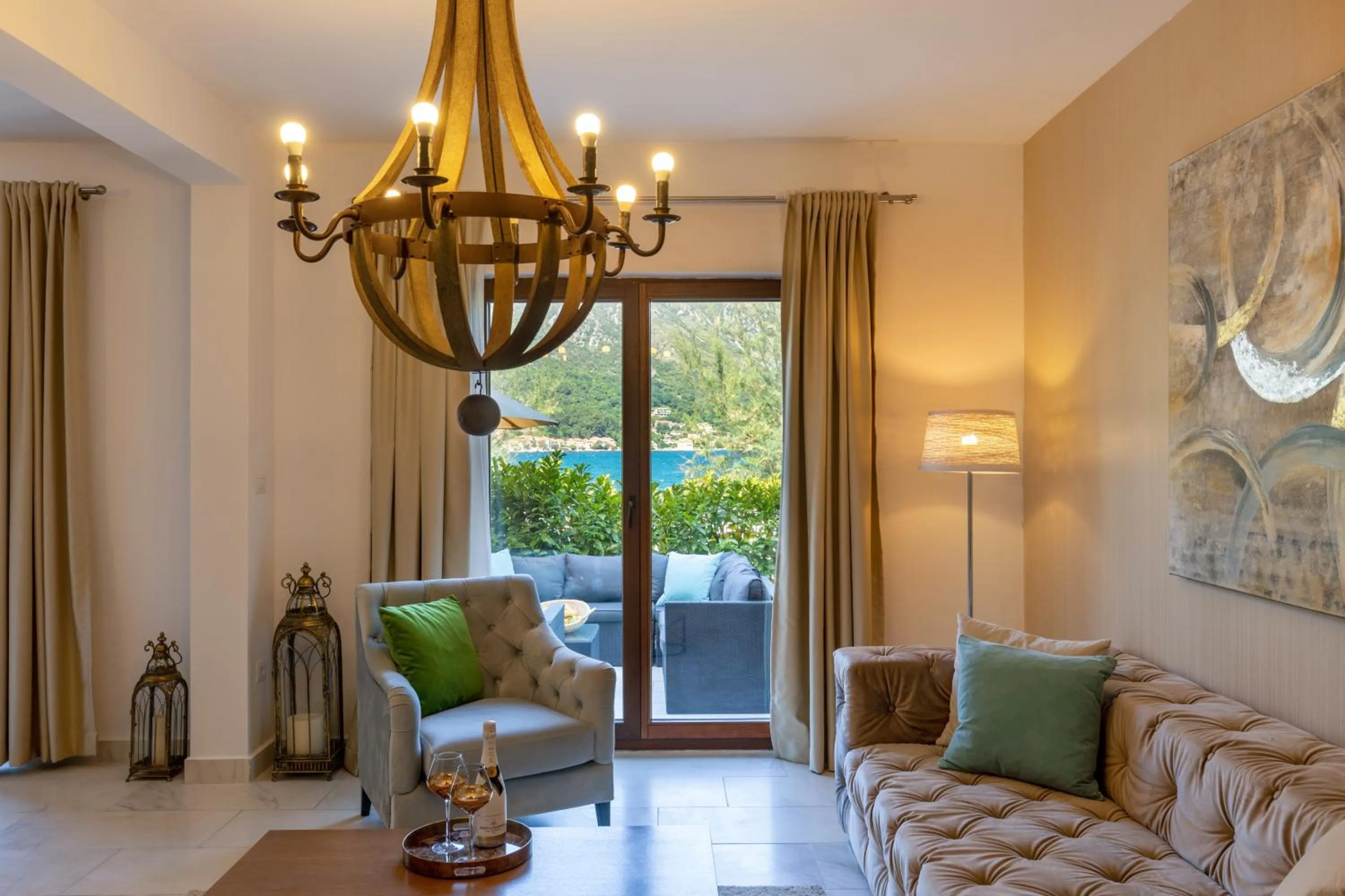 Living room in HUMA Kotor Bay Hotel and Villas