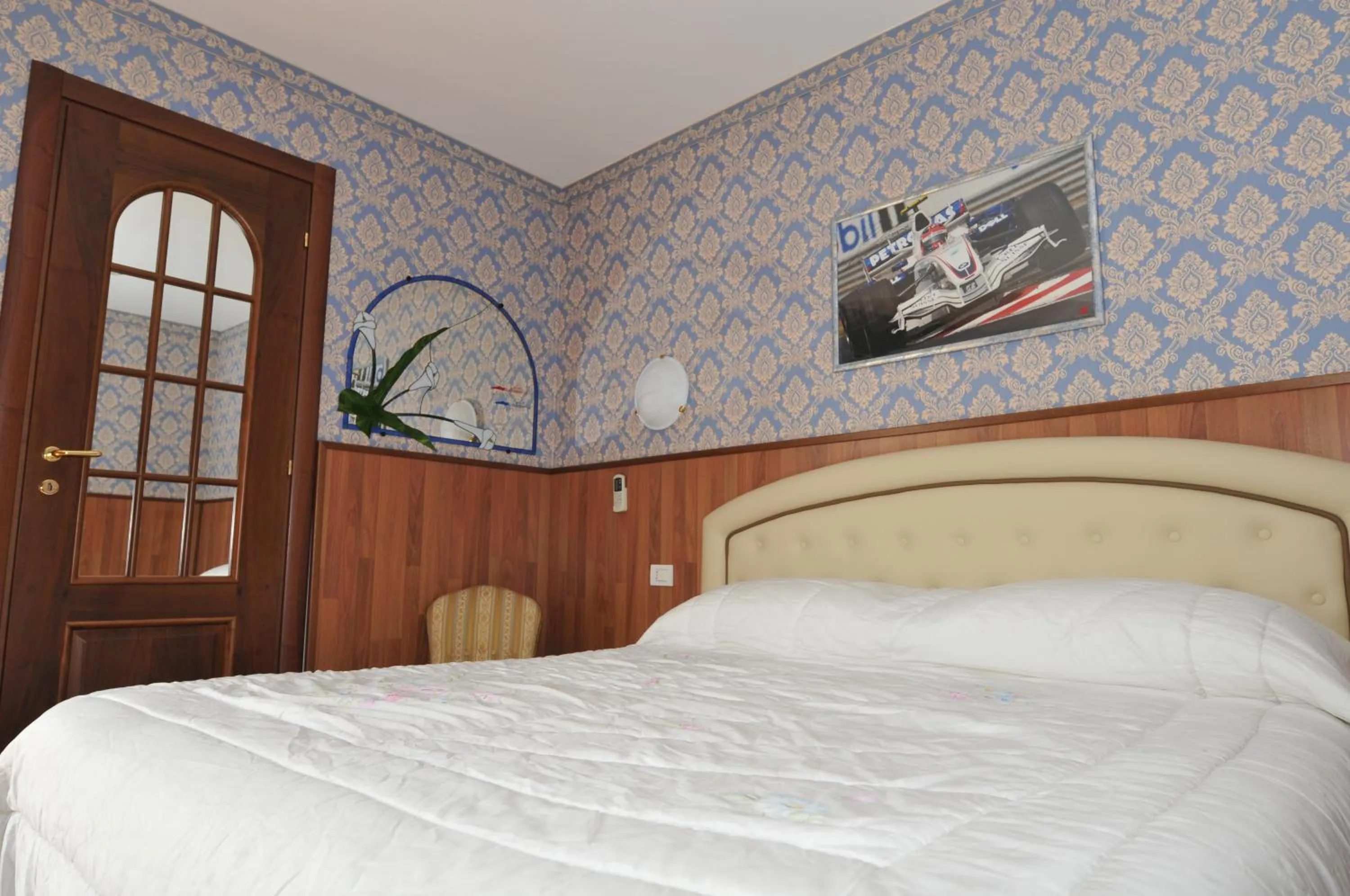 Decorative detail, Bed in Hotel Fossati