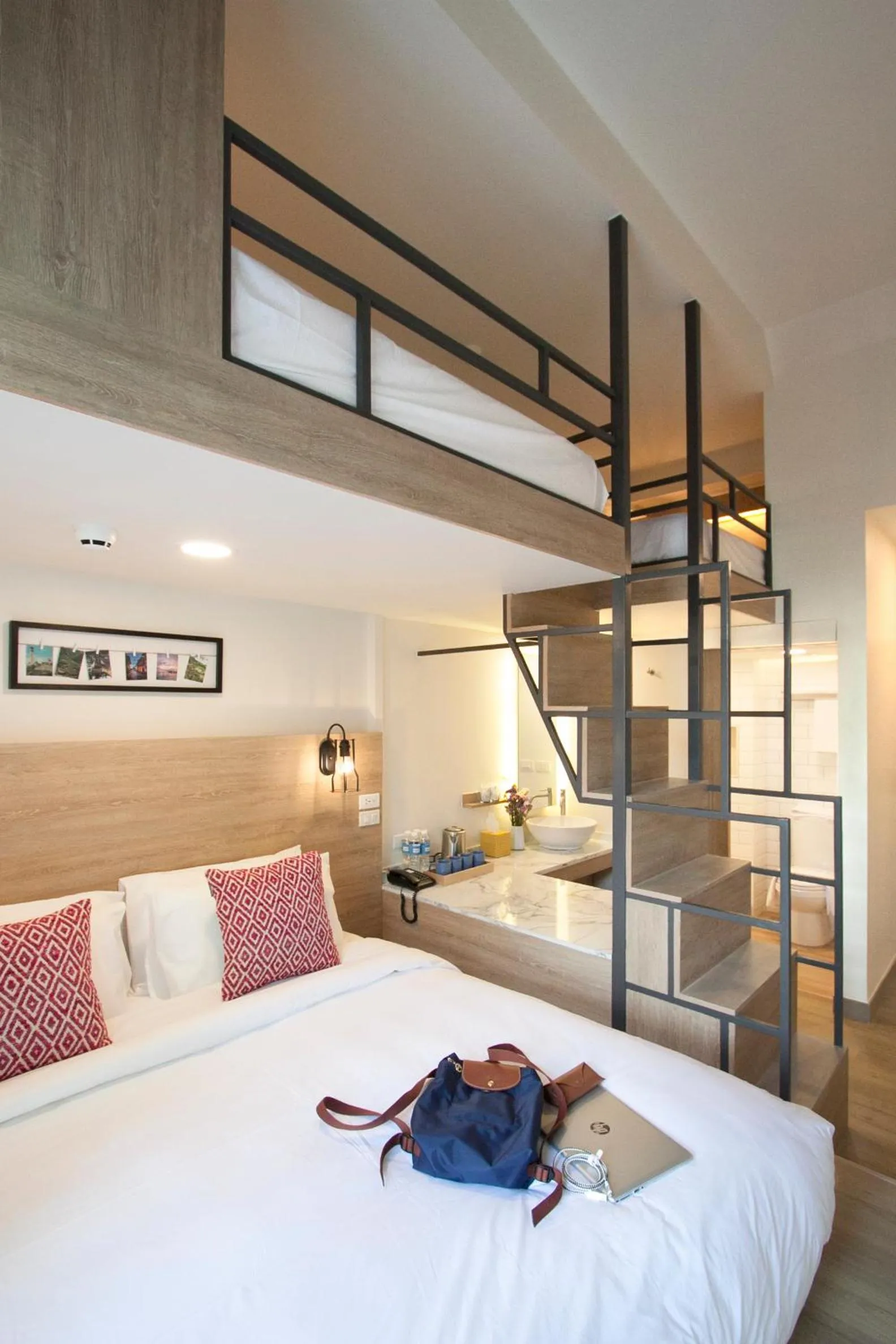 Bedroom, Bed in Lub d Manila Makati - Central Makati, Near Nightlife