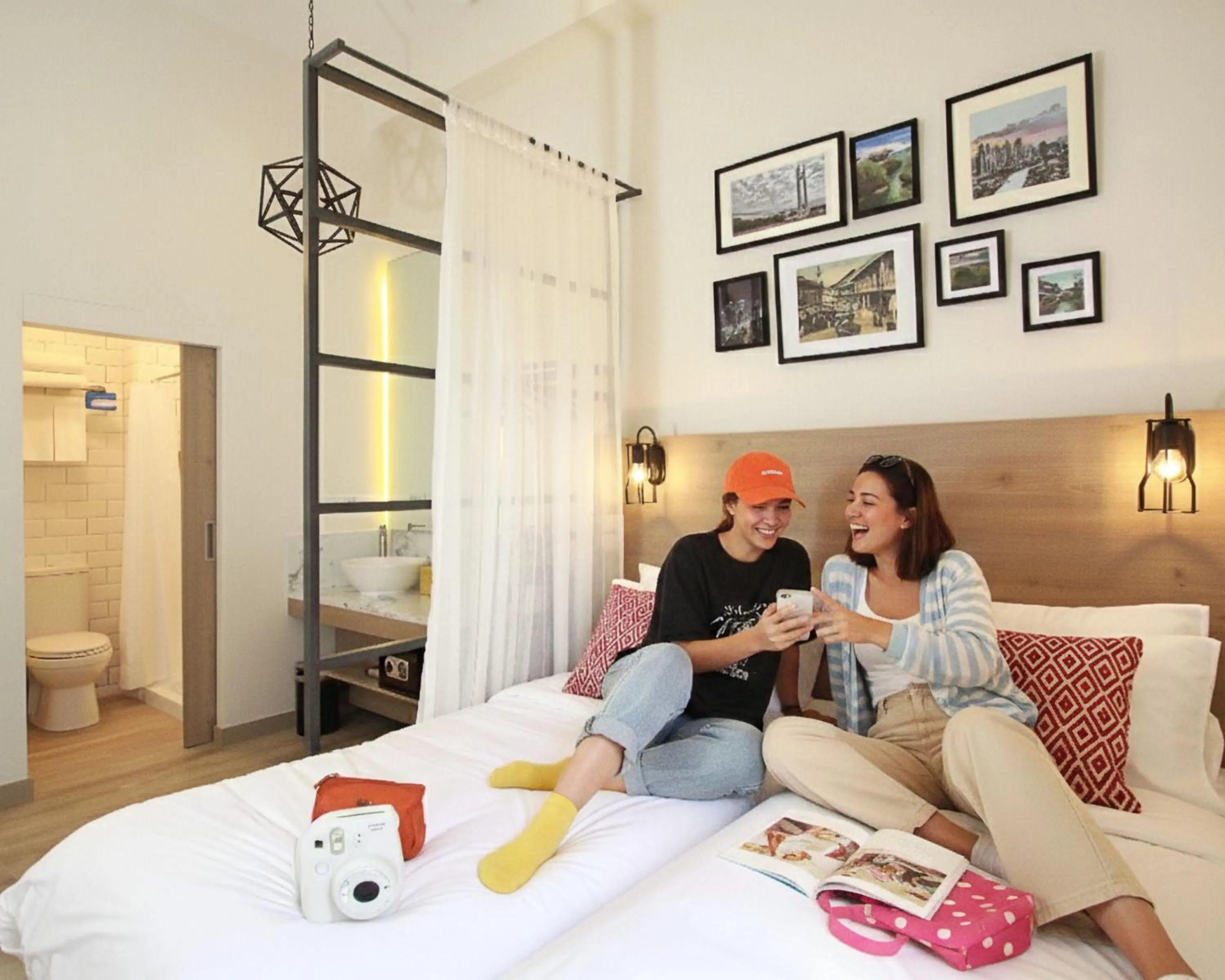 Photo of the whole room, Bed in Lub d Manila Makati - Central Makati, Near Nightlife