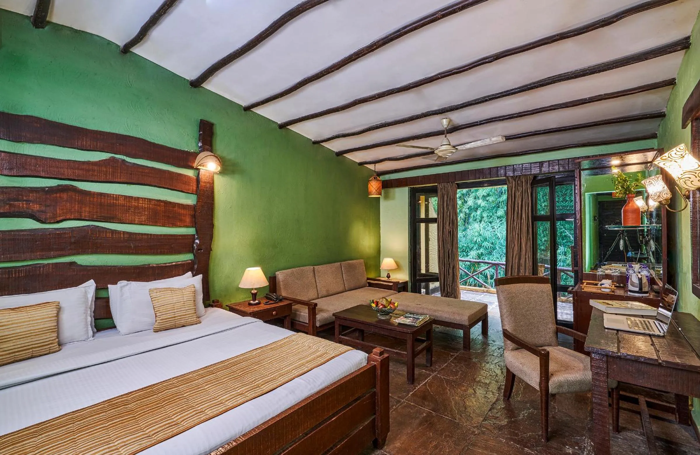 Deluxe Double Room in WelcomHeritage Jungle Home Pench