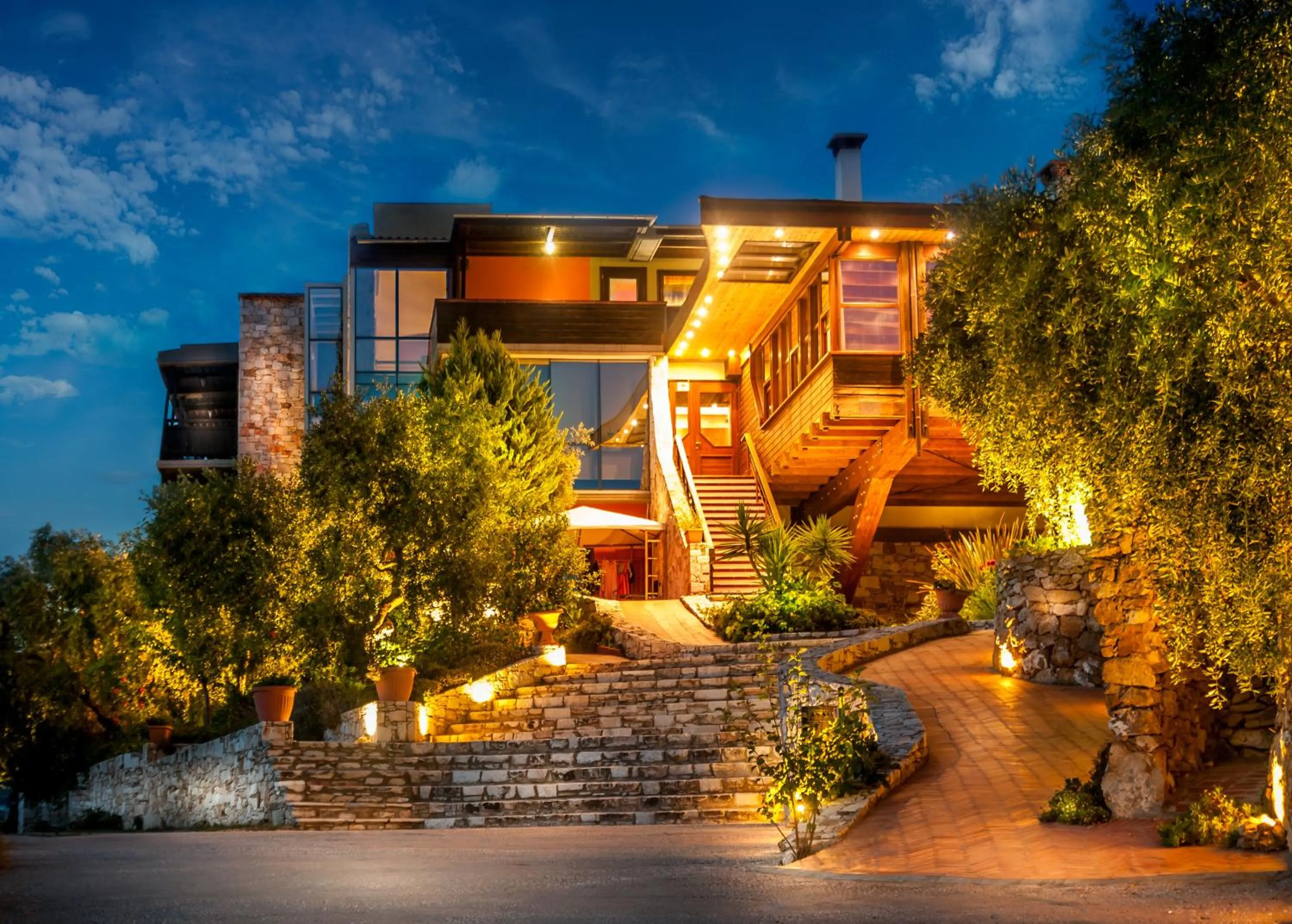 Facade/entrance in Kallisti Hotel