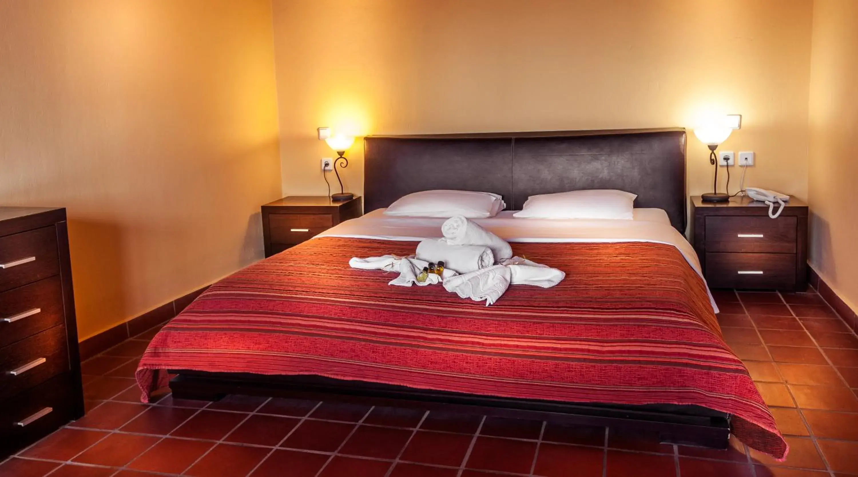 Bed in Kallisti Hotel Bed in Kallisti Hotel