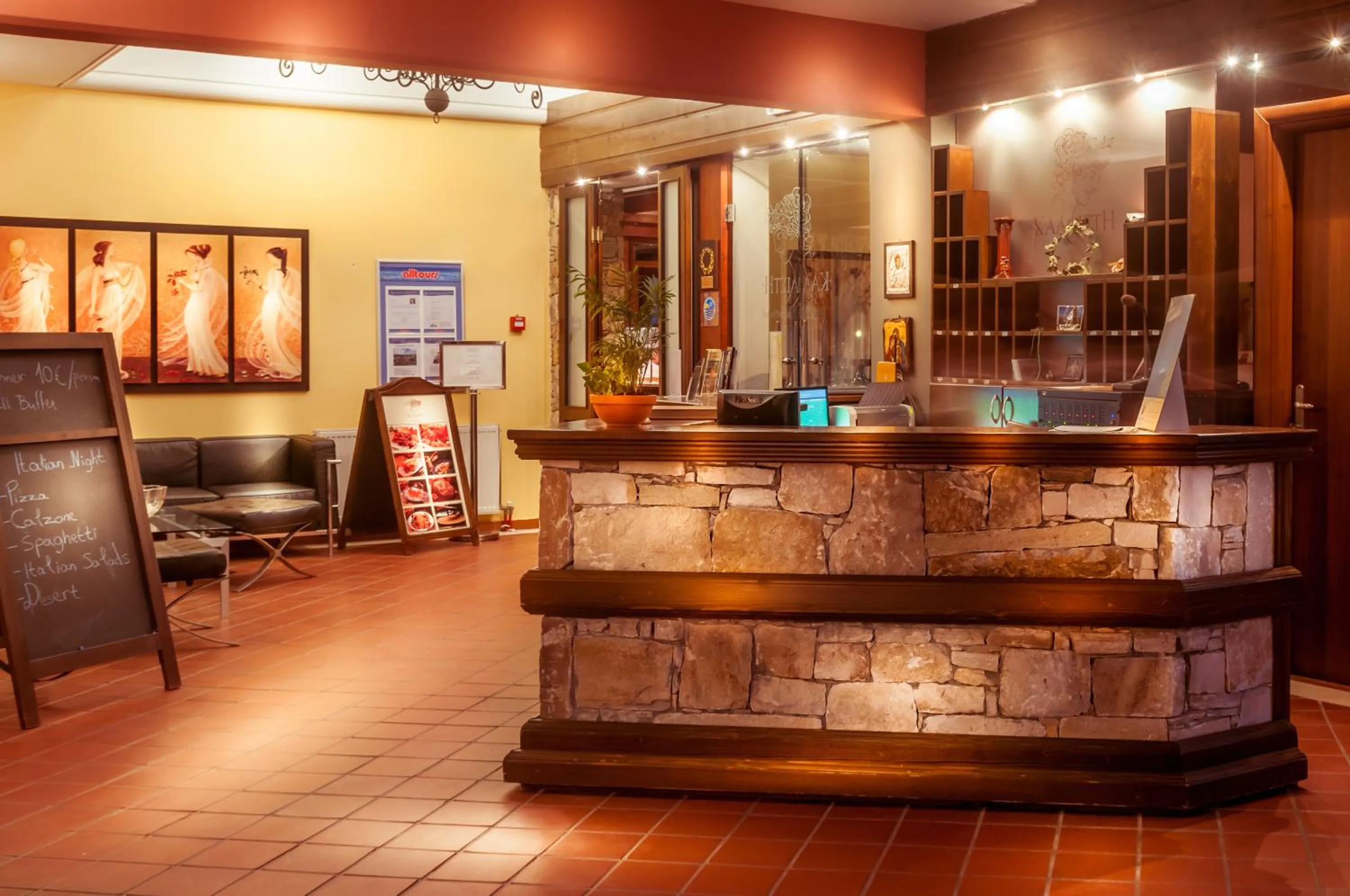 Lobby or reception in Kallisti Hotel