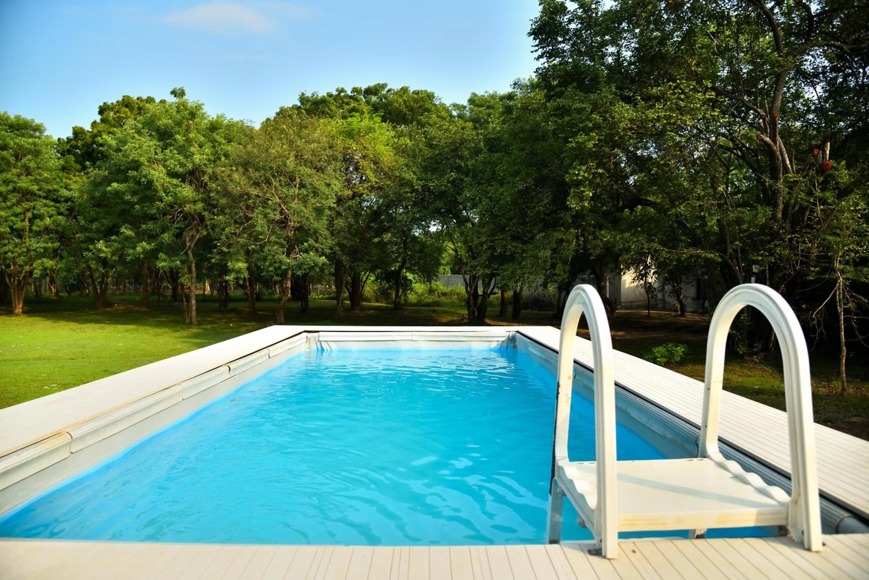 Swimming pool in Funky Leopard Safari Lodge Bordering Yala National Park