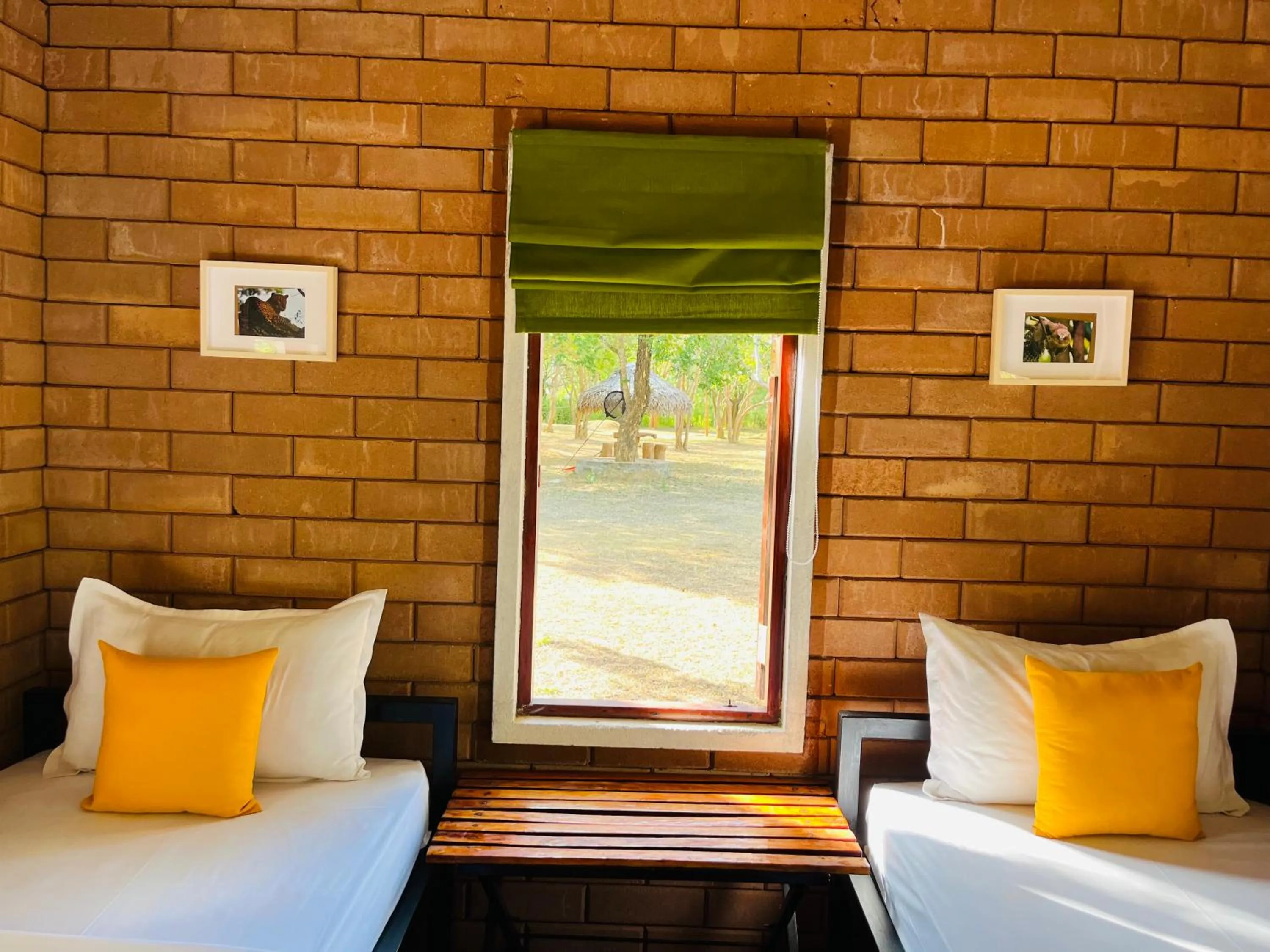 Photo of the whole room, Bed in Funky Leopard Safari Lodge Bordering Yala National Park