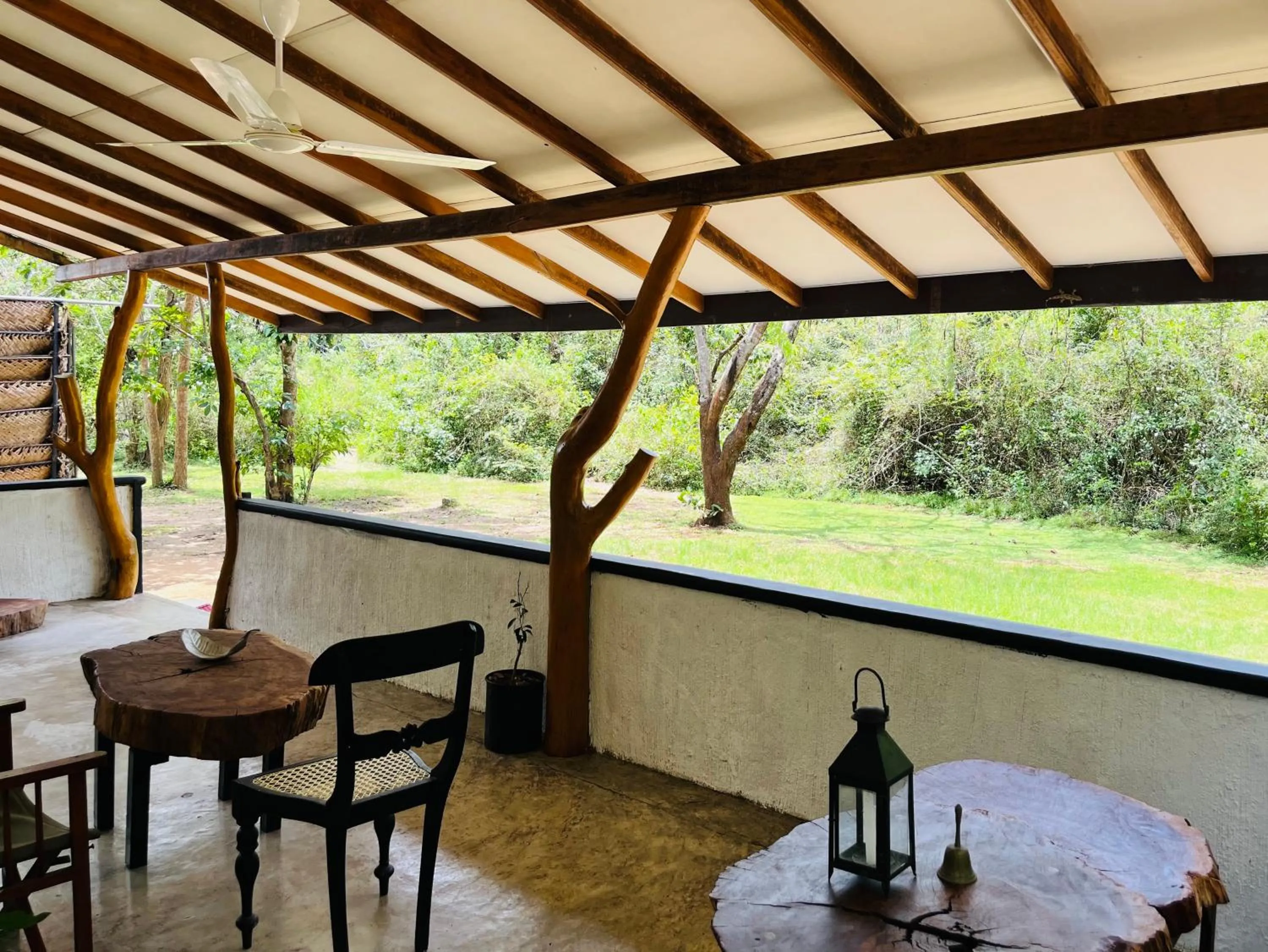 Garden view in Funky Leopard Safari Lodge Bordering Yala National Park