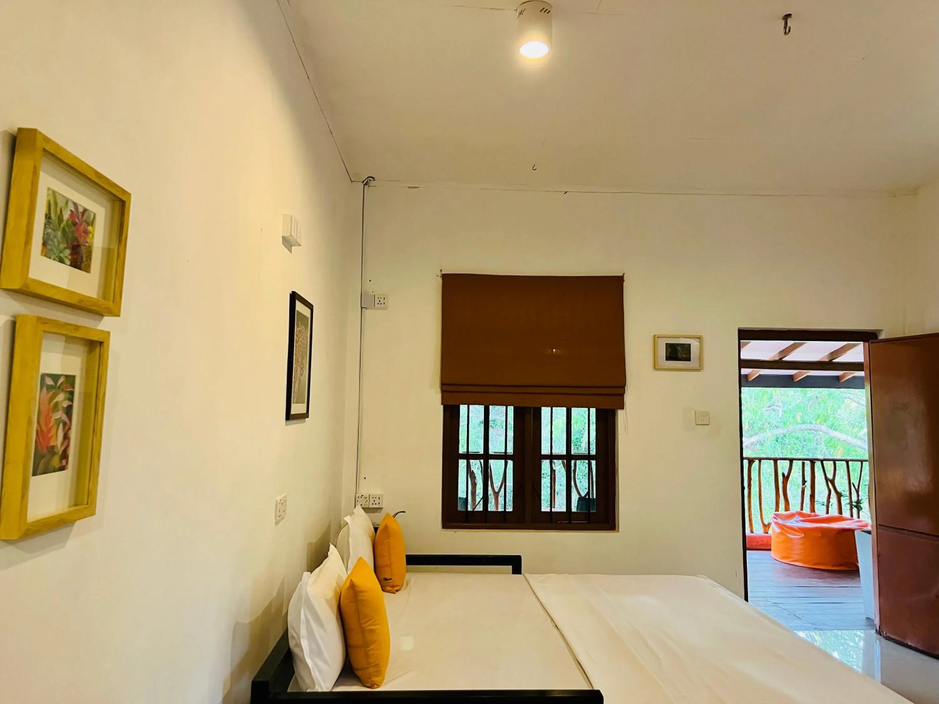 View (from property/room), Bed in Funky Leopard Safari Lodge Bordering Yala National Park