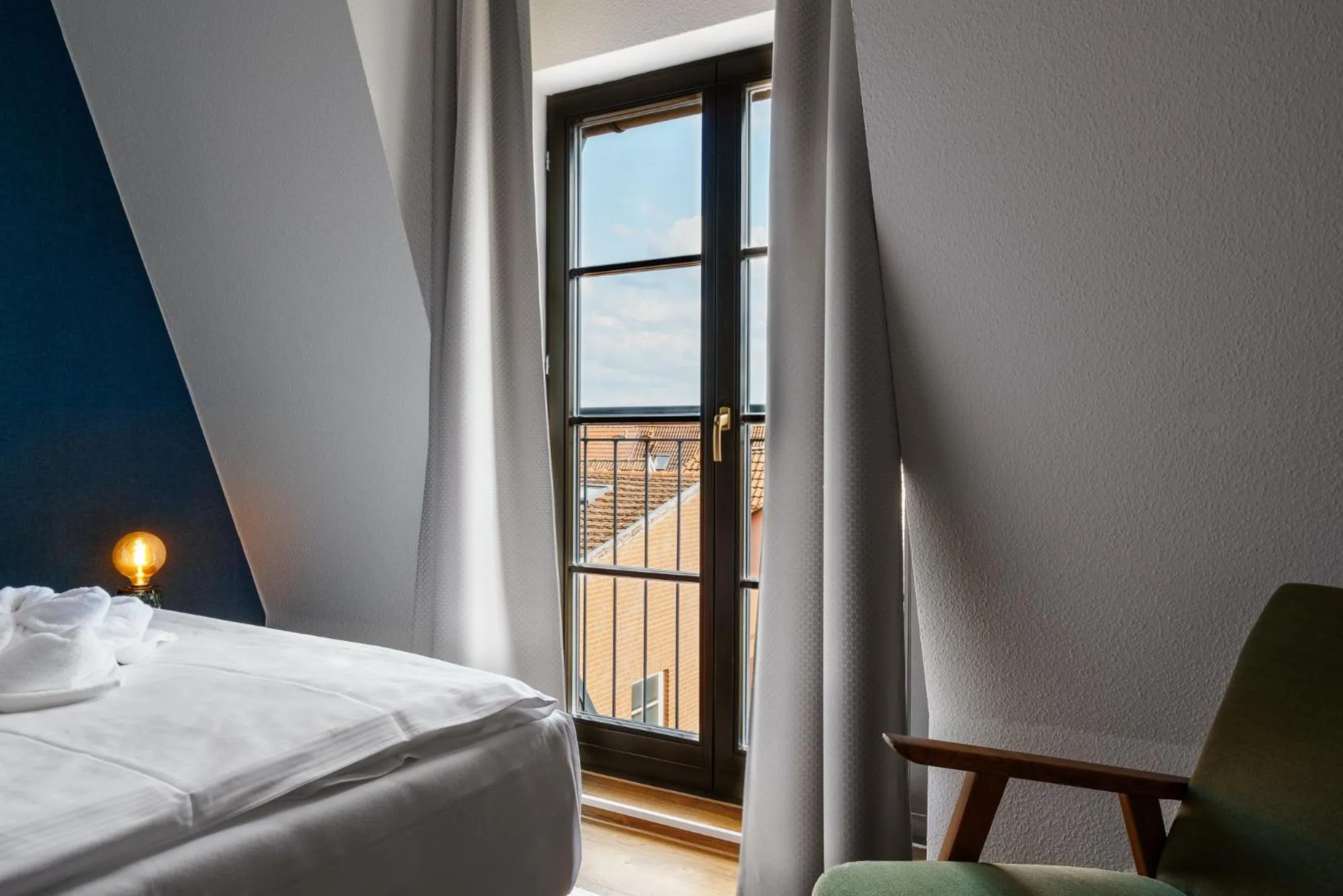 Bed in Hotel Waren-Alte Warener Zeitung