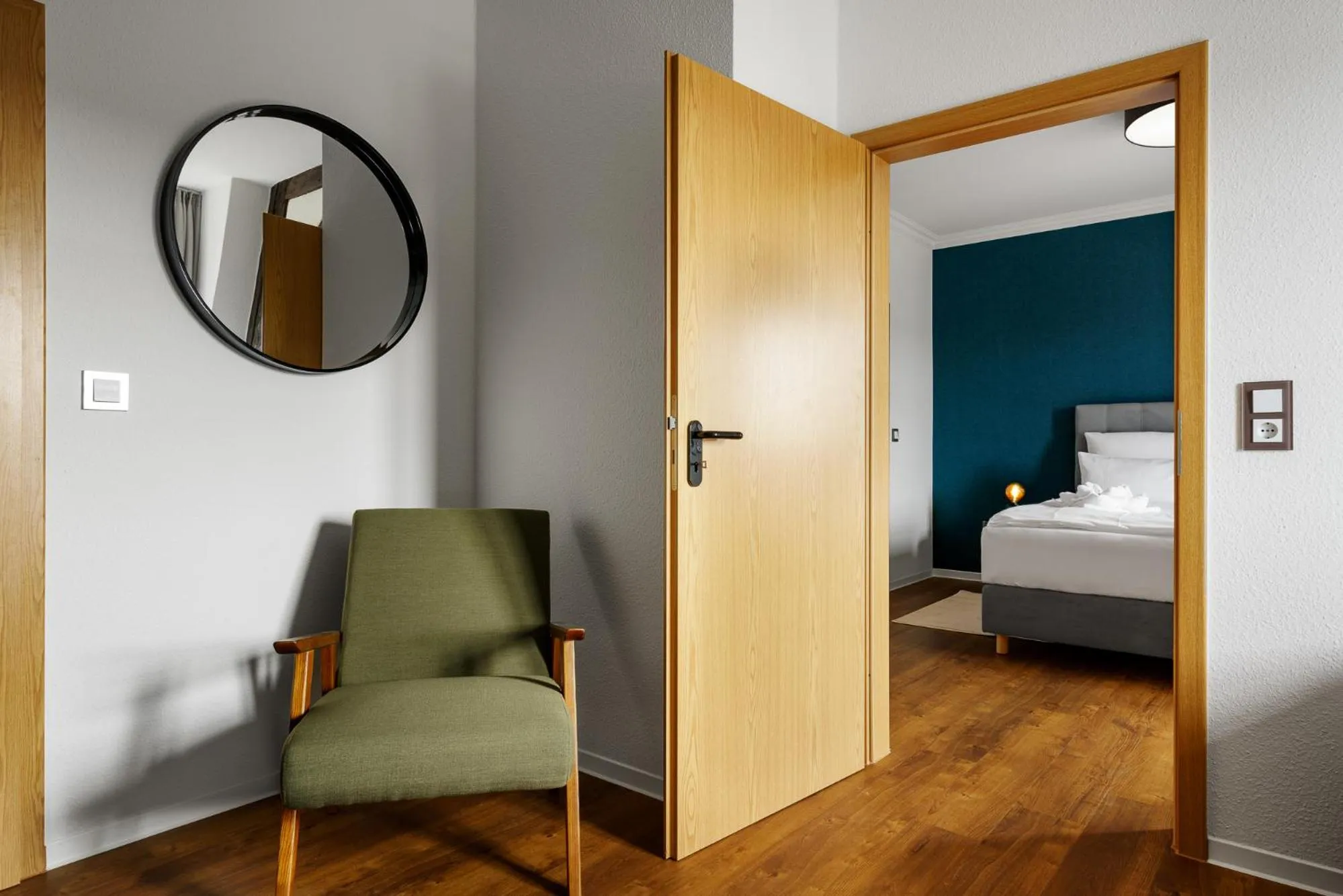 Bed in Hotel Waren-Alte Warener Zeitung