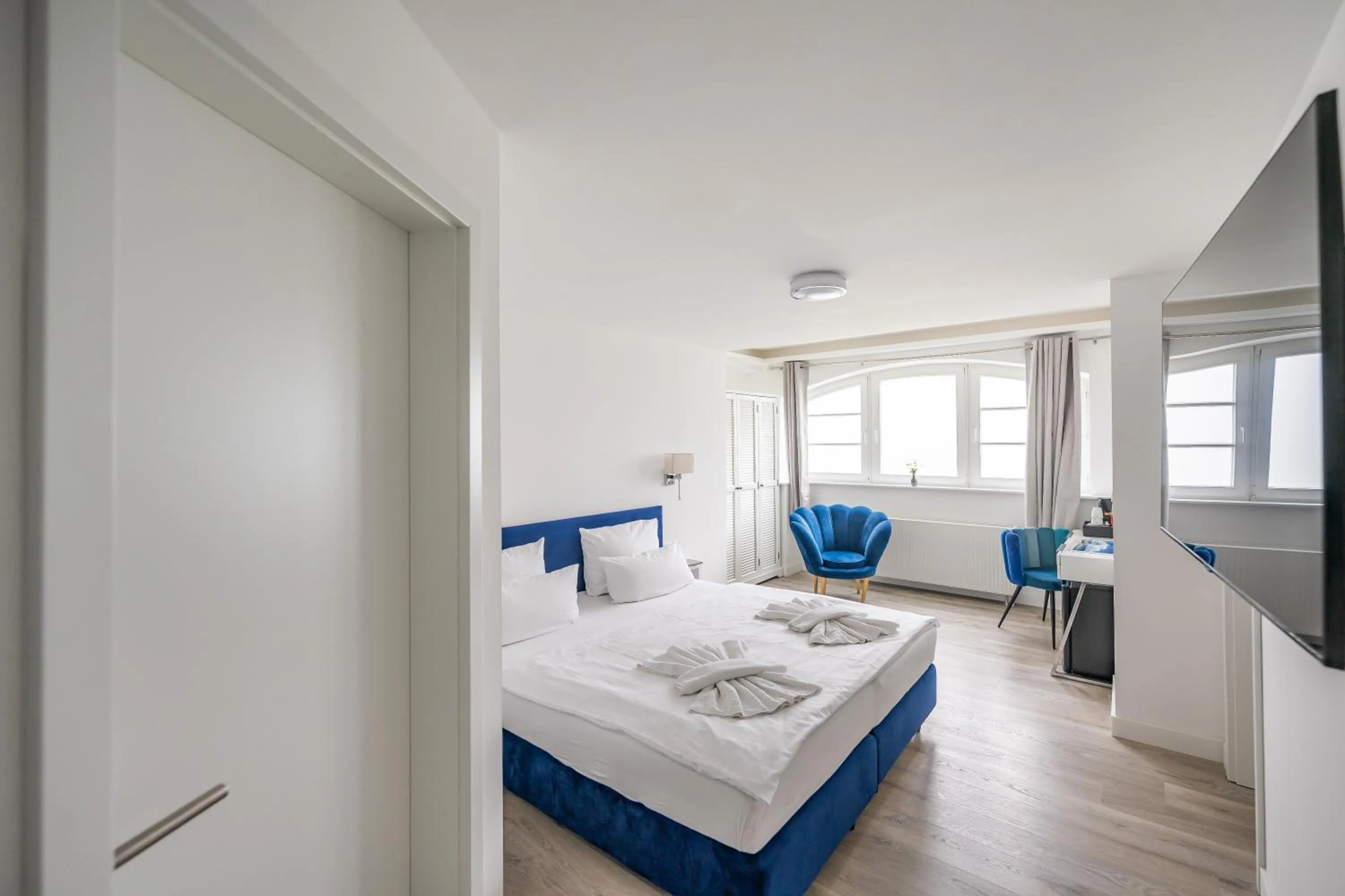 Bed in Strandvilla Glückauf