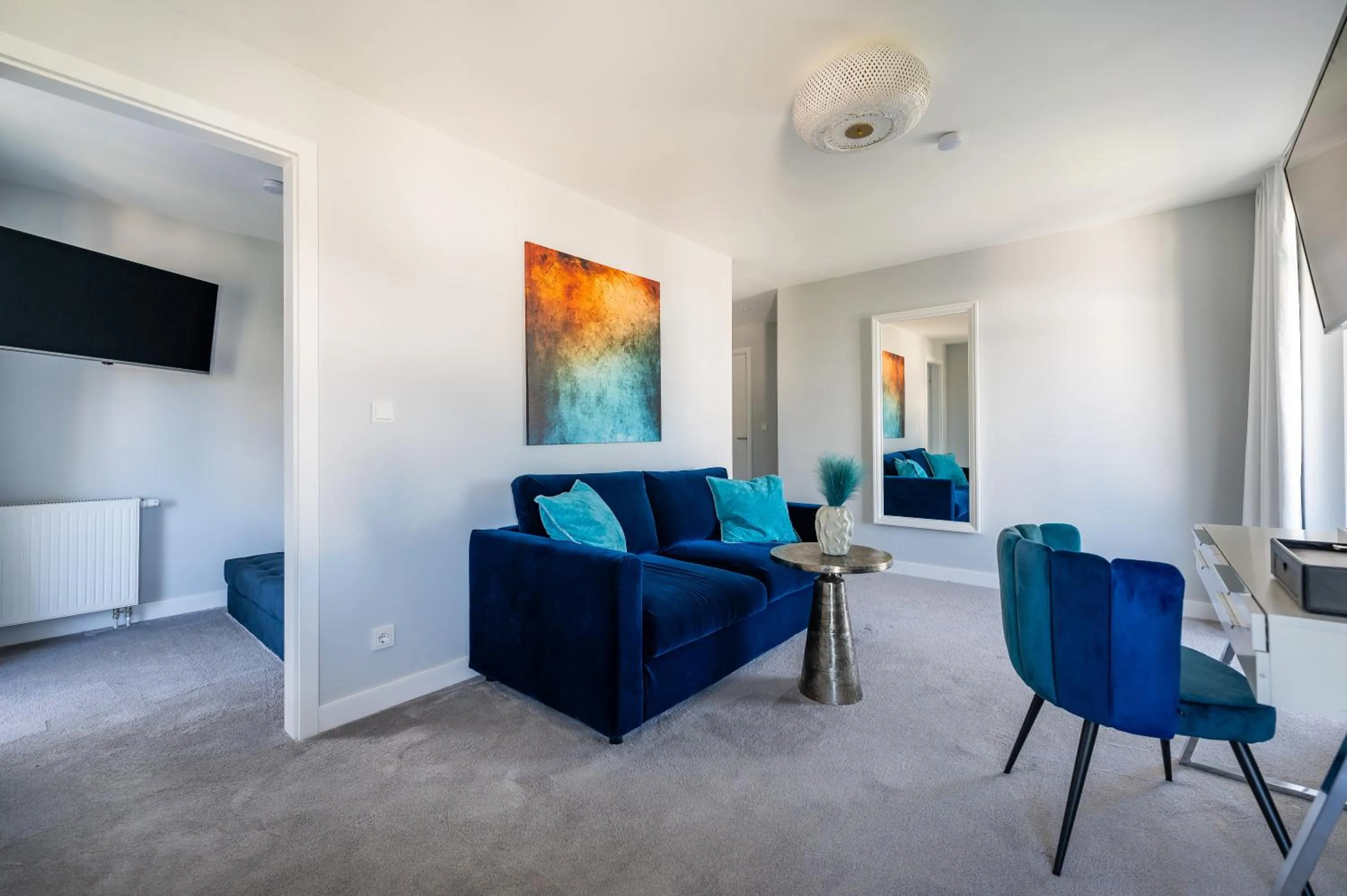 Living room in Strandvilla Glückauf