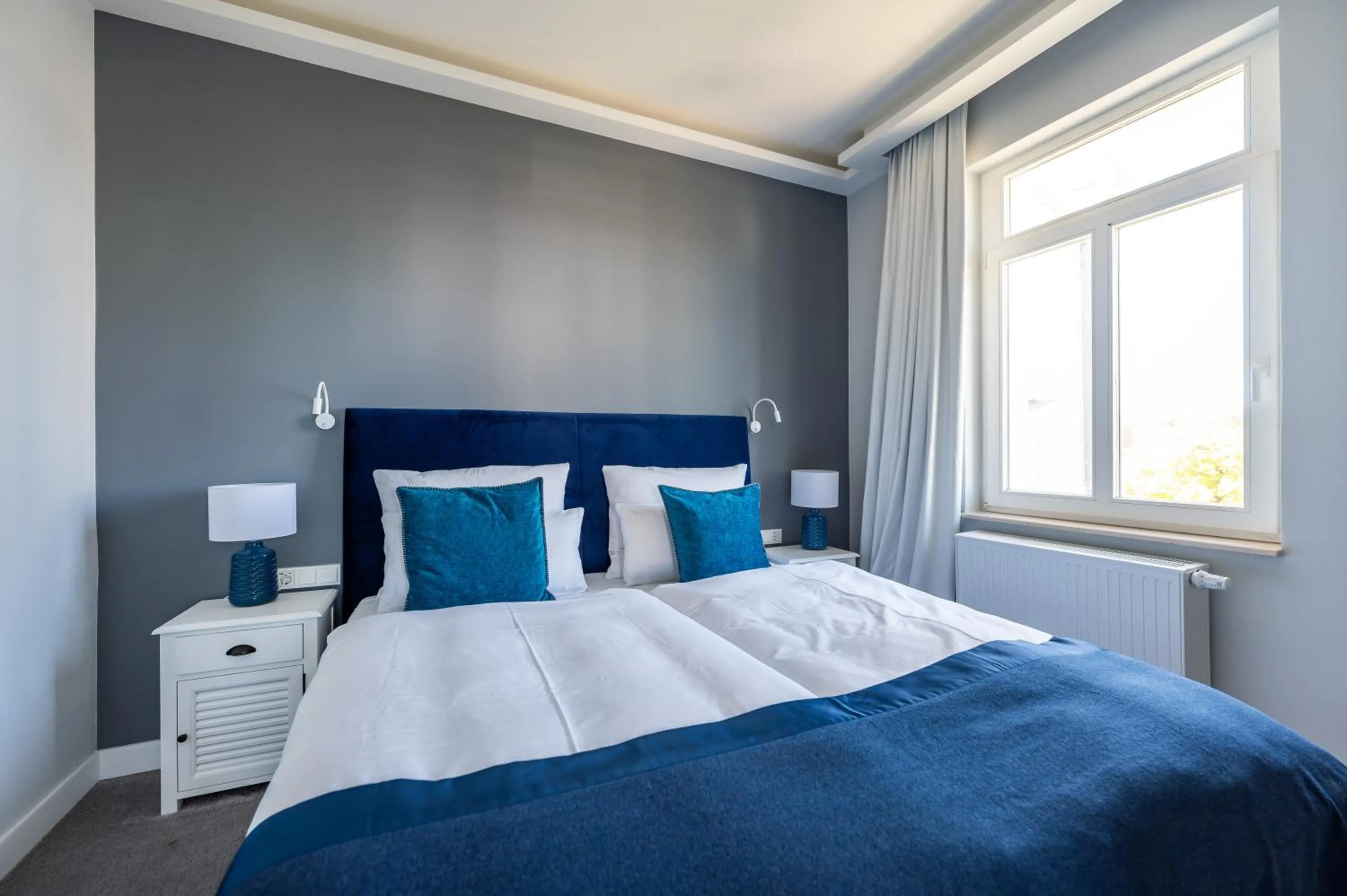 Bed in Strandvilla Glückauf