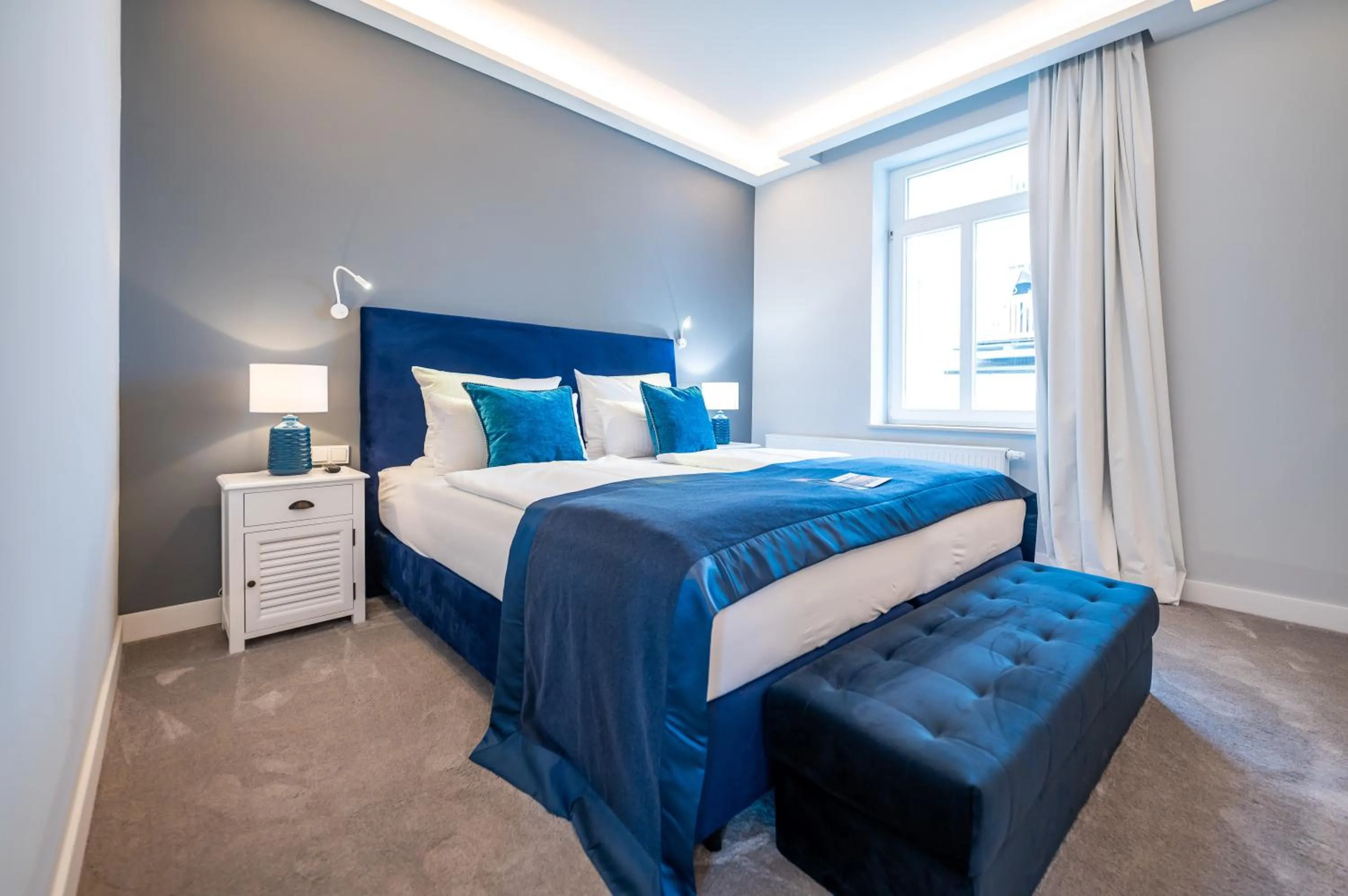 Bed in Strandvilla Glückauf