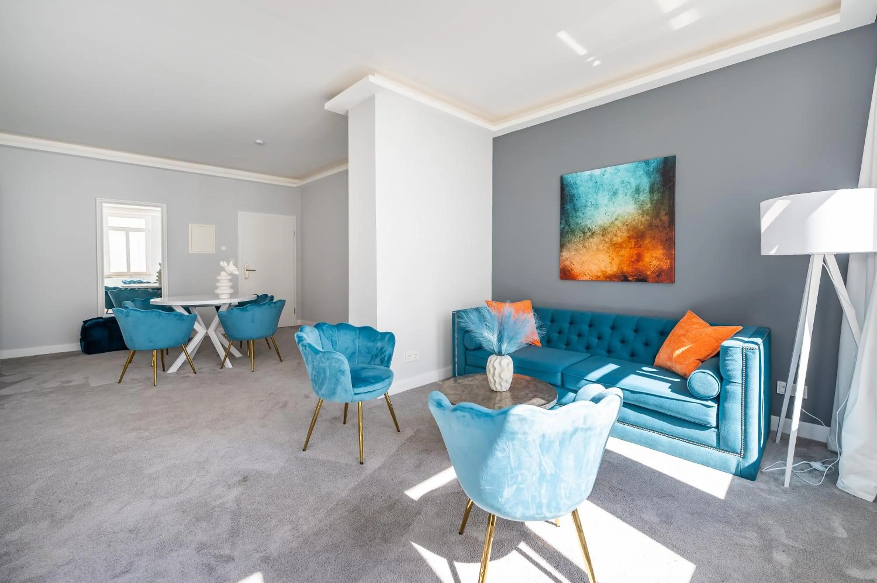 Living room in Strandvilla Glückauf