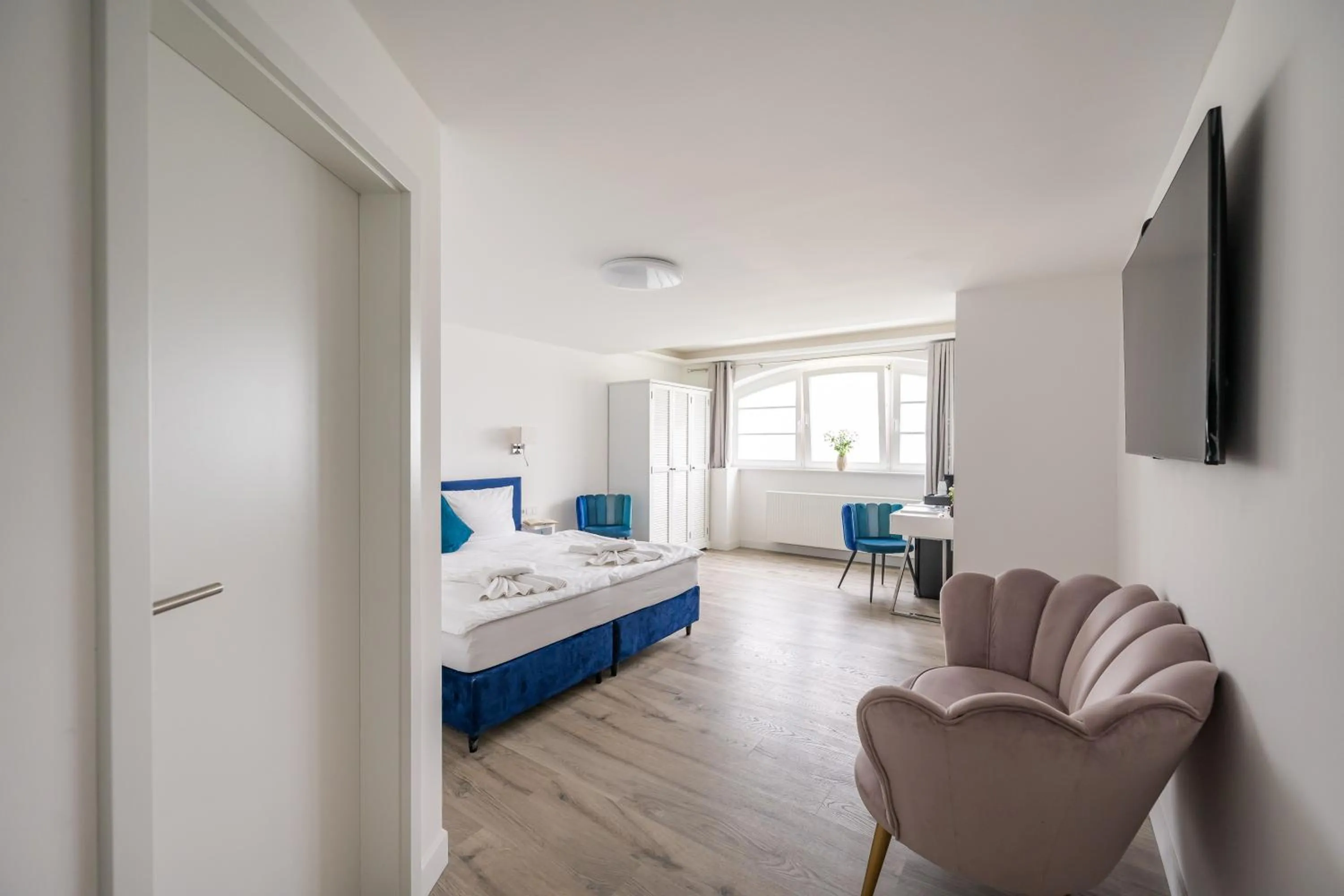 Bed in Strandvilla Glückauf