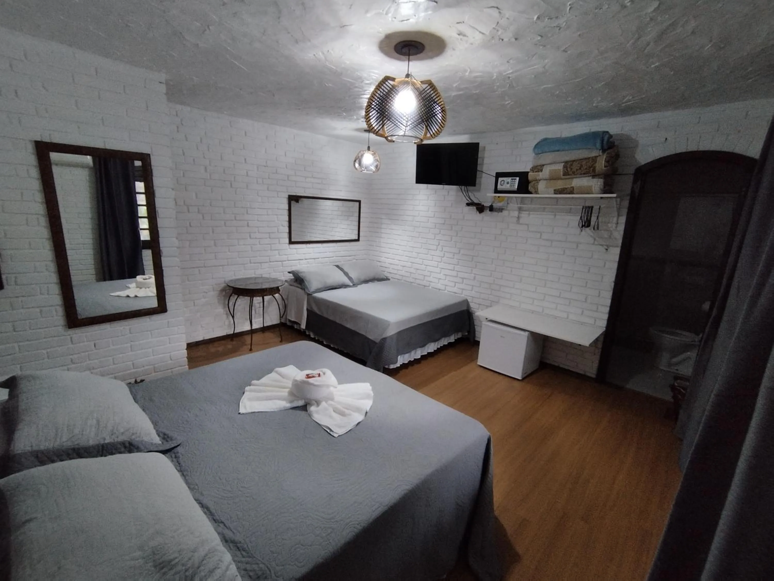 Bed in Pousada casa da Colina